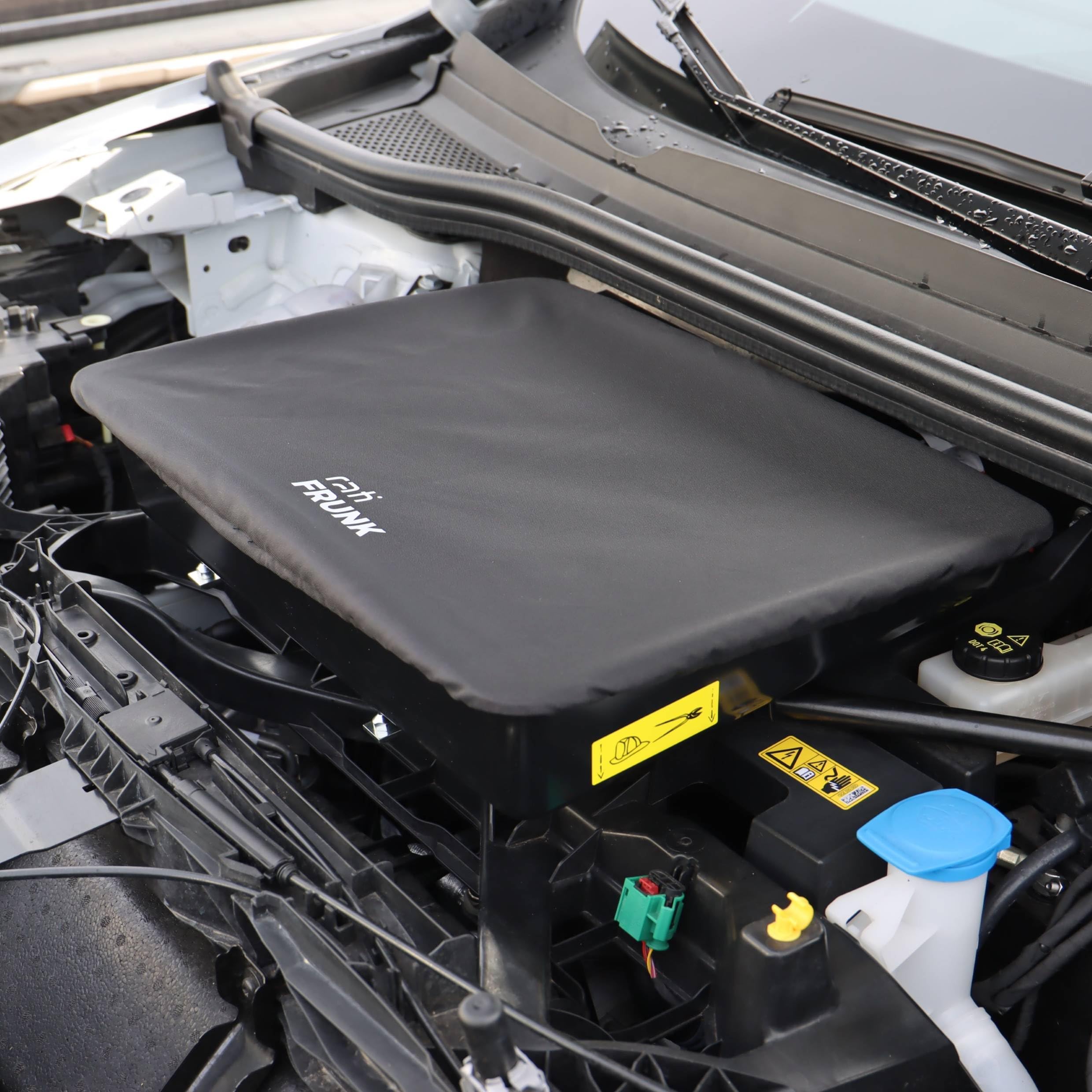 rati Frunk compatible con Audi Q4 e-tron/Audi Q4 Sportback e-tron 2021- | Con muelle de gas extra | Espacio de almacenamiento frontal ampliado. Perfecto para cables de carga. Fácil montaje, máxima