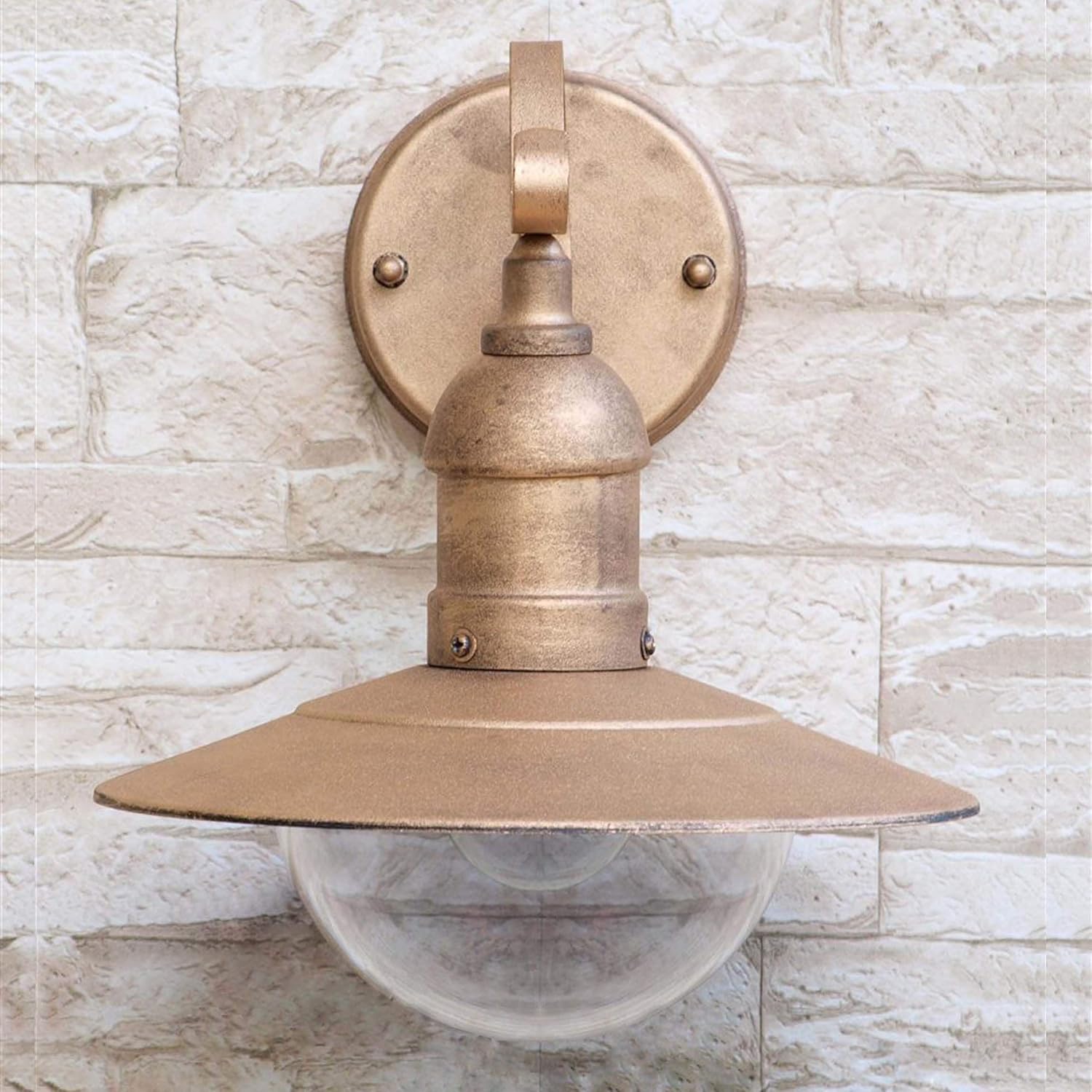 OSLO Lámpara de pared dorada para exterior resistente a la intemperie