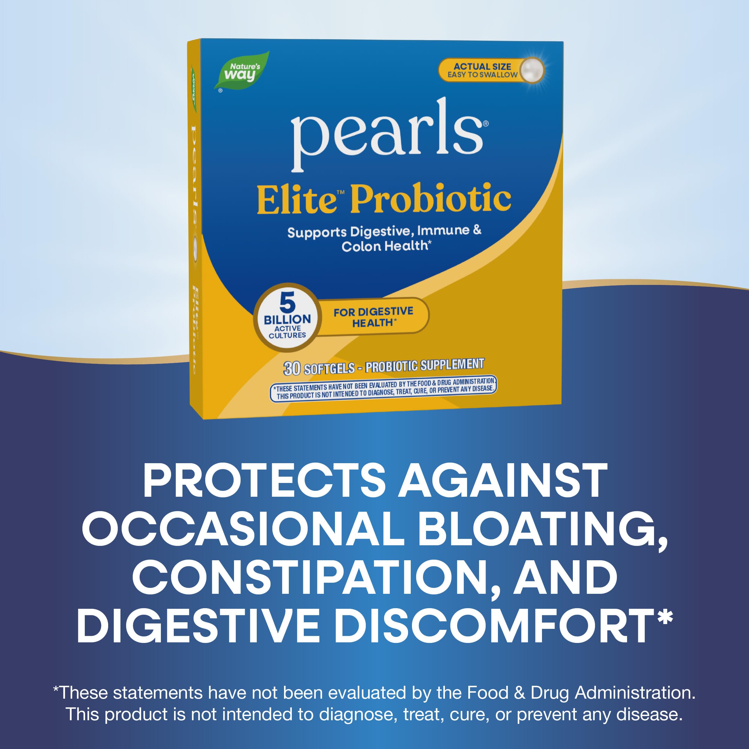 Amazon.com: Nature's Way Pearls Elite Probiotic, 5 Billion CFU, 4