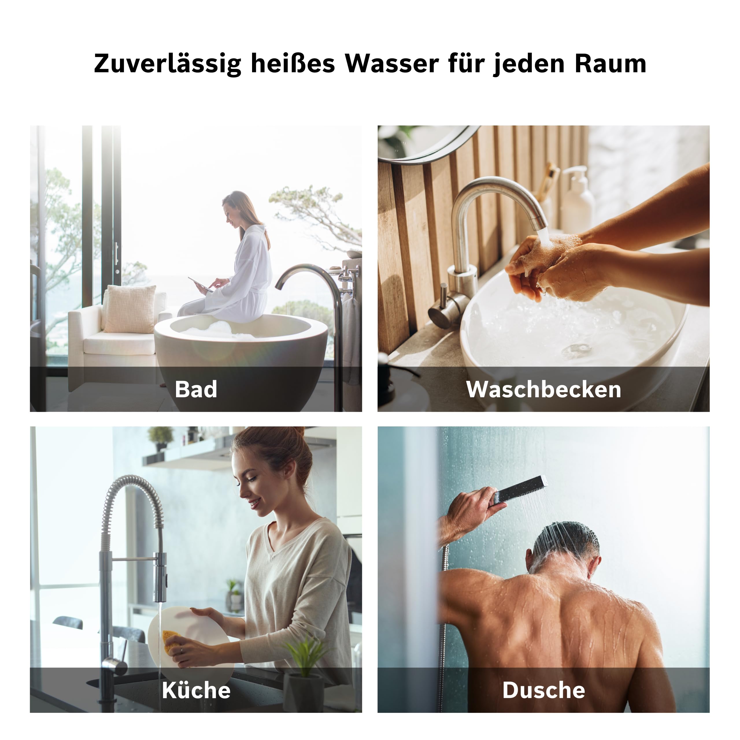 Bosch Elektrischer Wandspeicher Tronic Plus Store - Warmwasserspeicher druckfest mit geringem Bereitschaftsenergieverbrauch, 30 Liter [Energieklasse B]