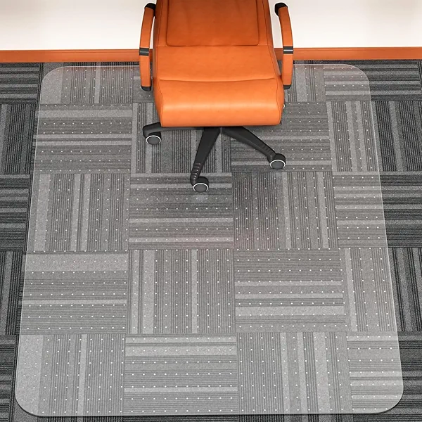 WASJOYE 48" x 60" Office Chair Mat for Carpet, Transparent Chair Mat with Non-Slip Rivets Carpet Protection for Computer Chair and Office Chair