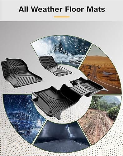 Miniatura 2 de Alfombrillas para Porsche Cayenne 2019-2024, todos los modelos, alfombrillas para todo tipo de clima, revestimiento de suelo de TPE de ajuste