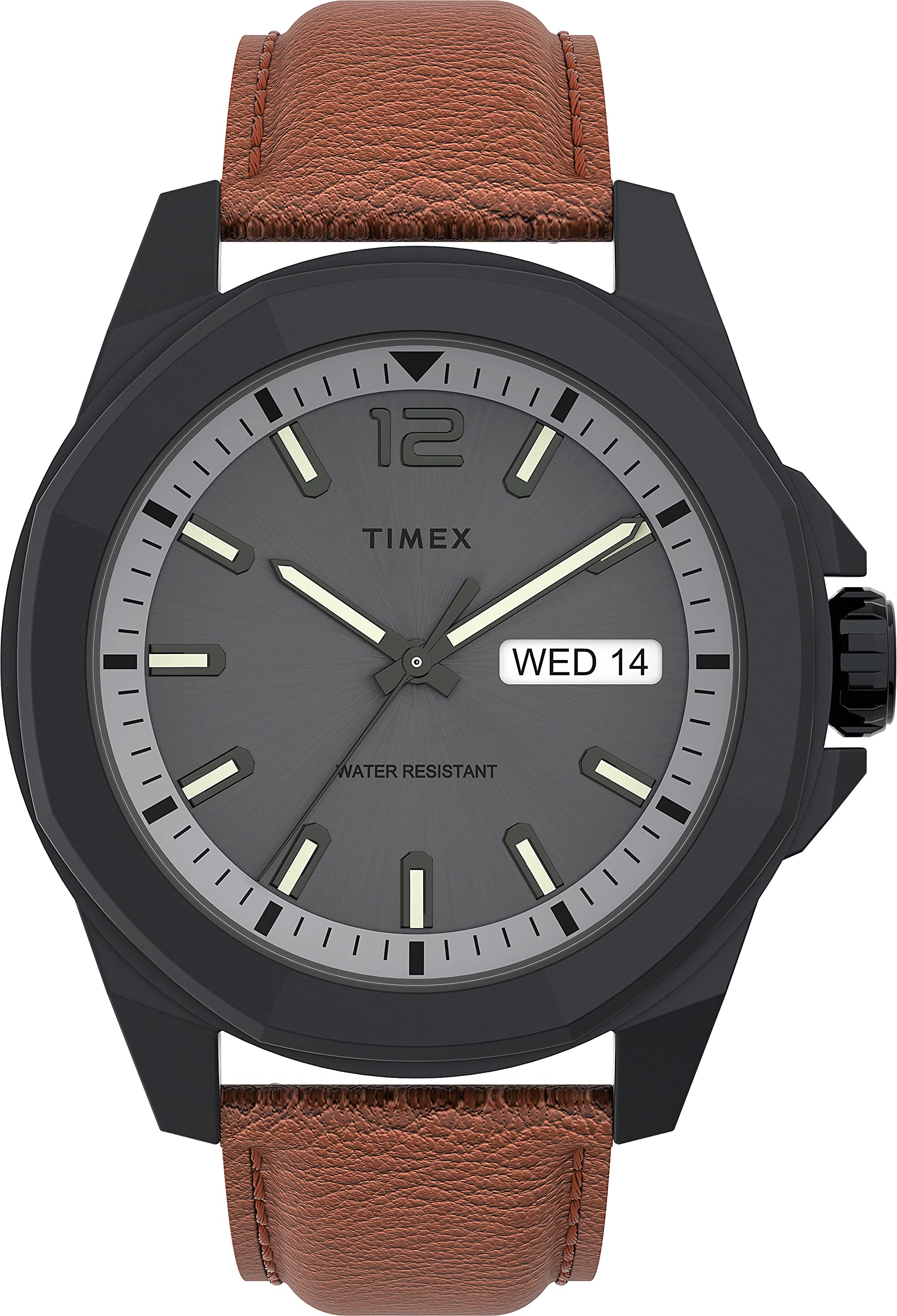 TIMEX 3 Hands Mens Analog Grey Dial Coloured Quartz Watch, Octogonal Dial with 44 mm Case Width - TW2U82200UJ (B091FZH9MX) Amazon Price History, Amazon Price Tracker