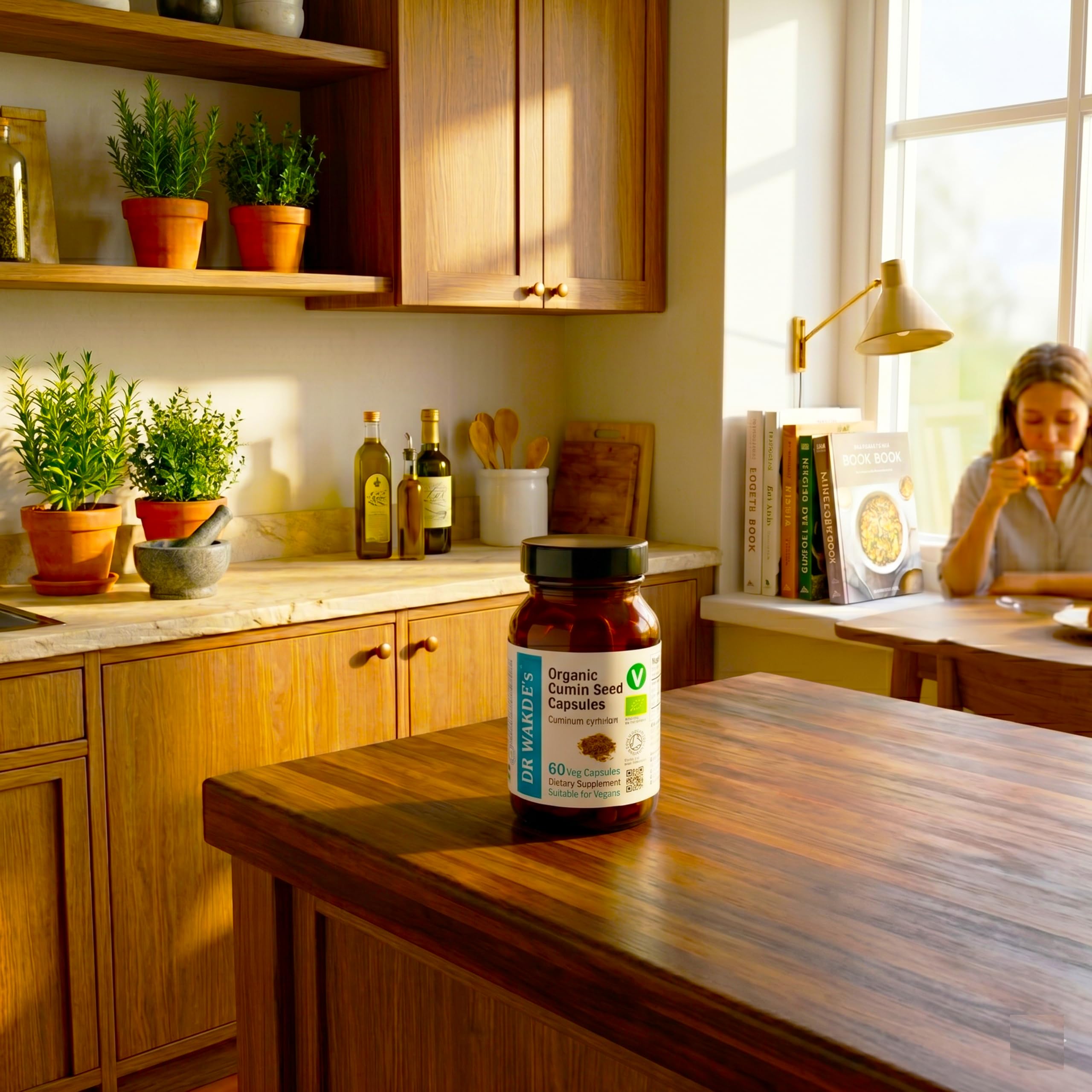 DR WAKDE'S Kreuzkümmel-Kapseln (Cumin) I 100% Kräuter I 60 Vegetarische Kapseln I Ayurvedische Nahrungsergänzung