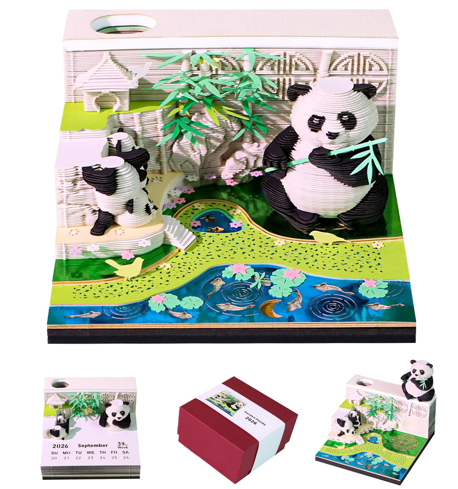 Amazon.com : SIWEME 3D Calendar 2026 Paper Art Memo Pad,Tear-Away