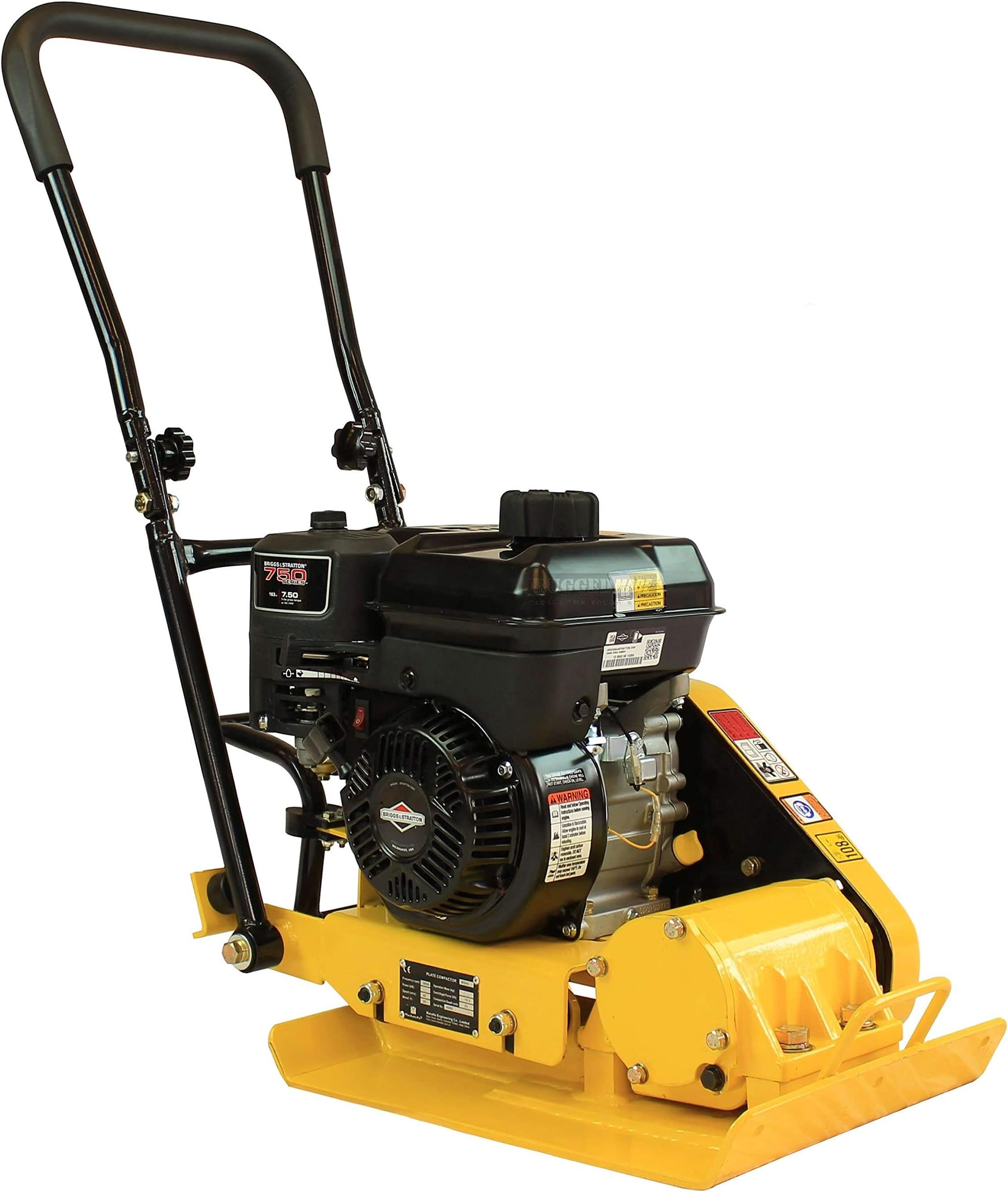 RuggedMade MS60B 2,400 Pound Compaction Force Plate Compactor with 5HP Engine