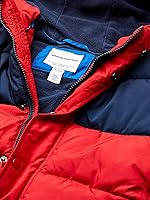 Vista 3 de Tienda Essentials Chaqueta acolchada pesada con capucha para bebés, niños pequeños y niños