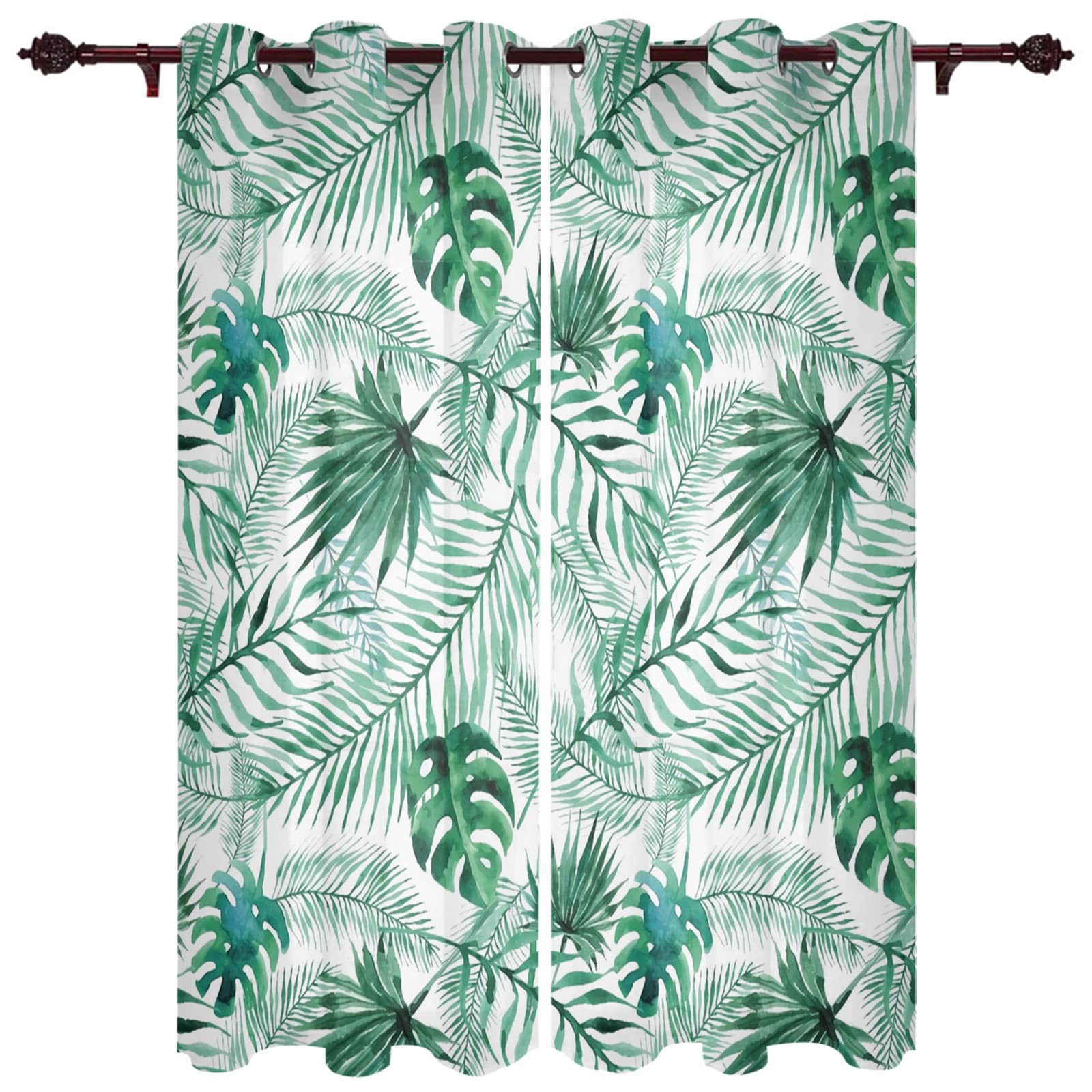 Gordijn met effen kleur, minimalistisch polyester verduisteringsgordijn met één