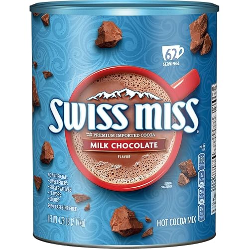 Swiss Miss Recipiente de mezcla de cacao caliente con chocolate con leche 765 onzas 2 paquetes