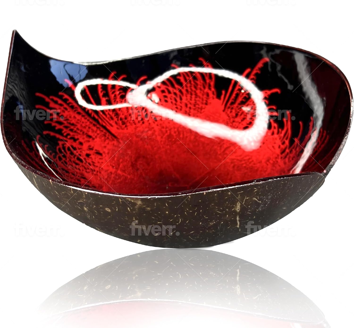 Birdie Designs Heart Candy Bowl, Decorative Bowl, Key Bowl, Coconut