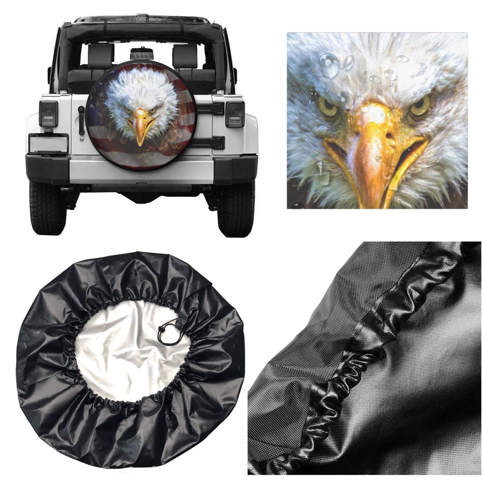 I Go Where I'm Towed Spare Tire Cover Weatherproof Universal Wheel Protectors Wheel...