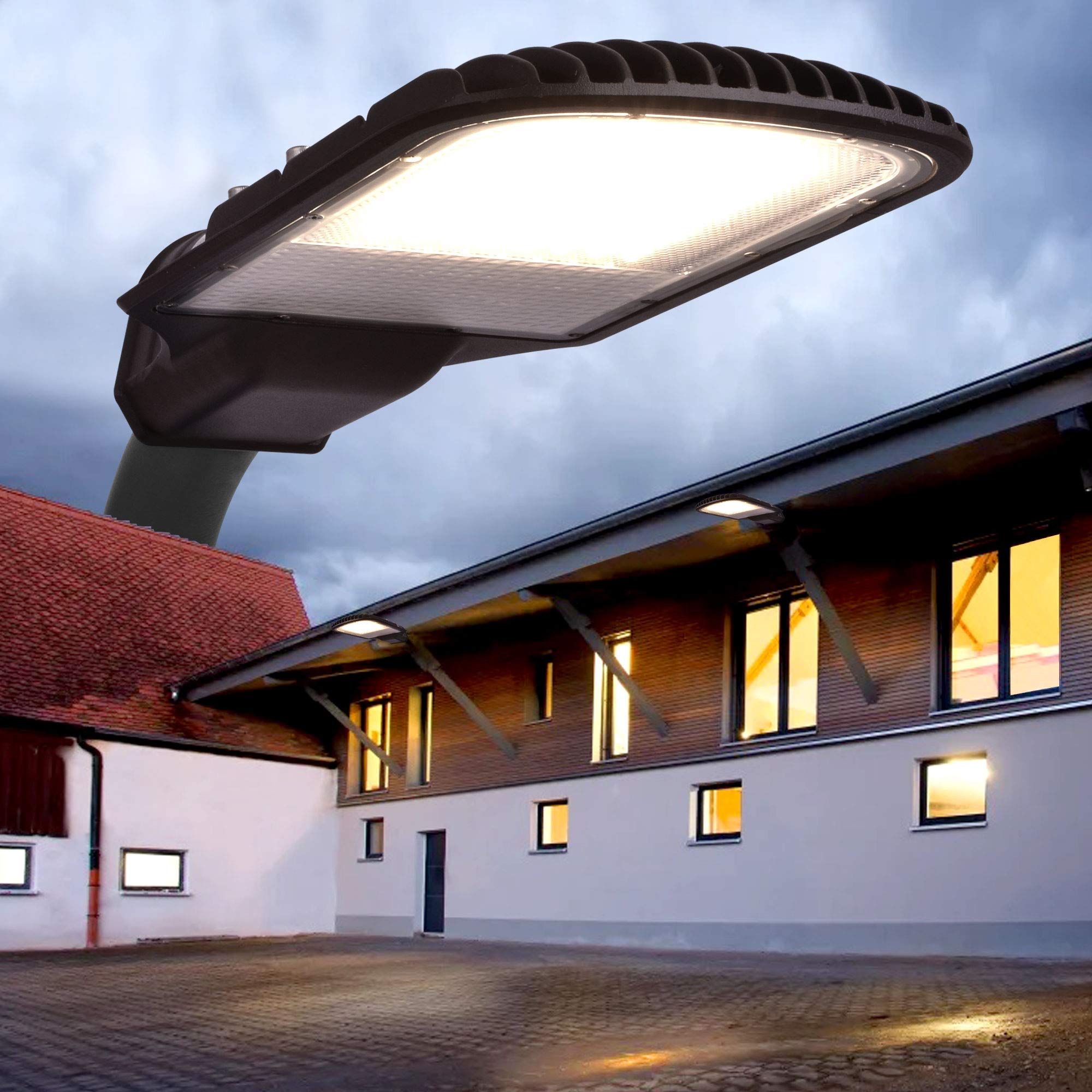 LED Straßenlampe Straßenleuchte Straßenlaterne Straßenbeleuchtung Parkplatzbeleuchtung Hochleuchte 150W 4000K neutralweiß IP65 13500lm