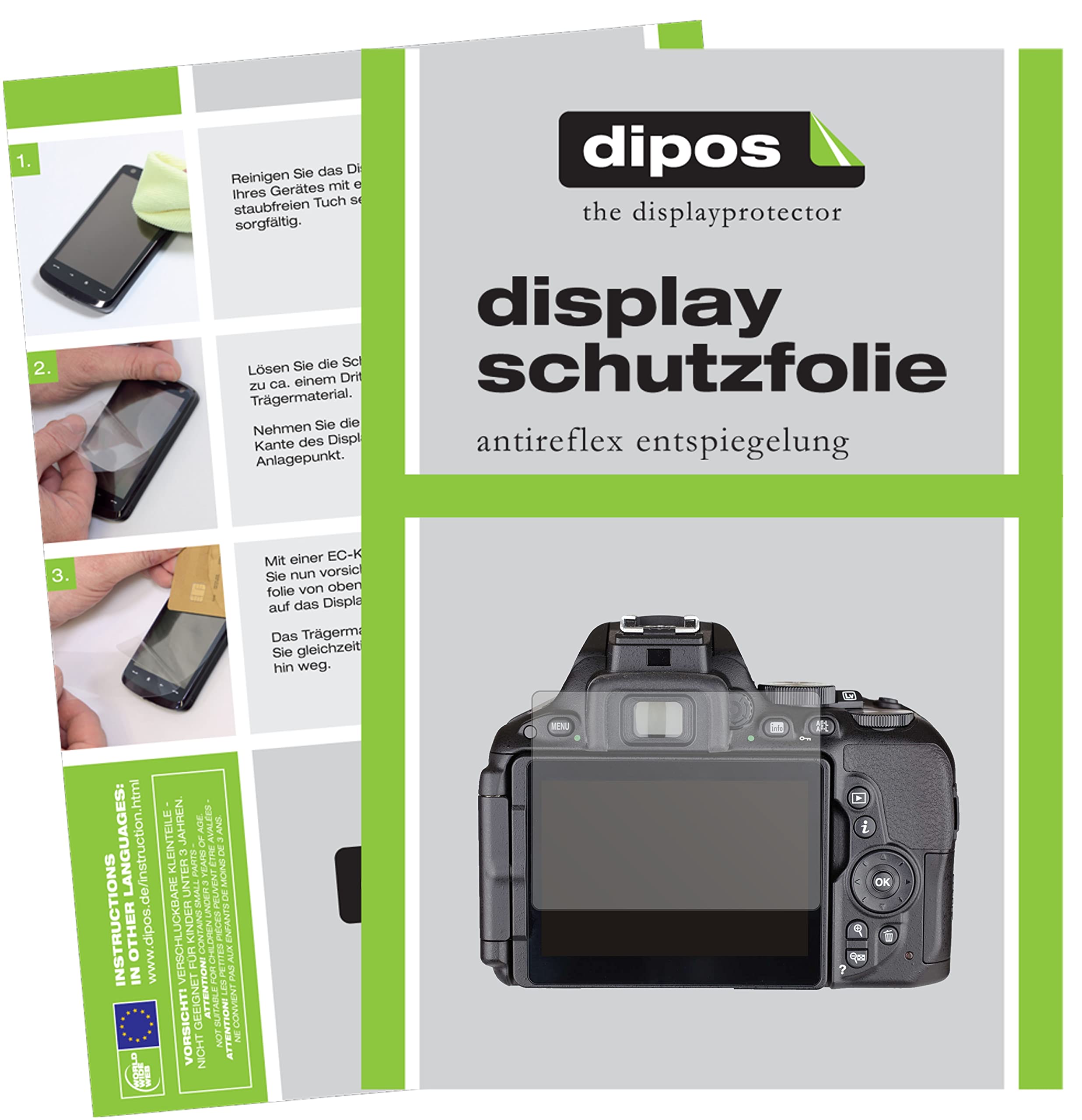 brotect Pellicola Vetro Opaca per Nikon Coolpix P1000