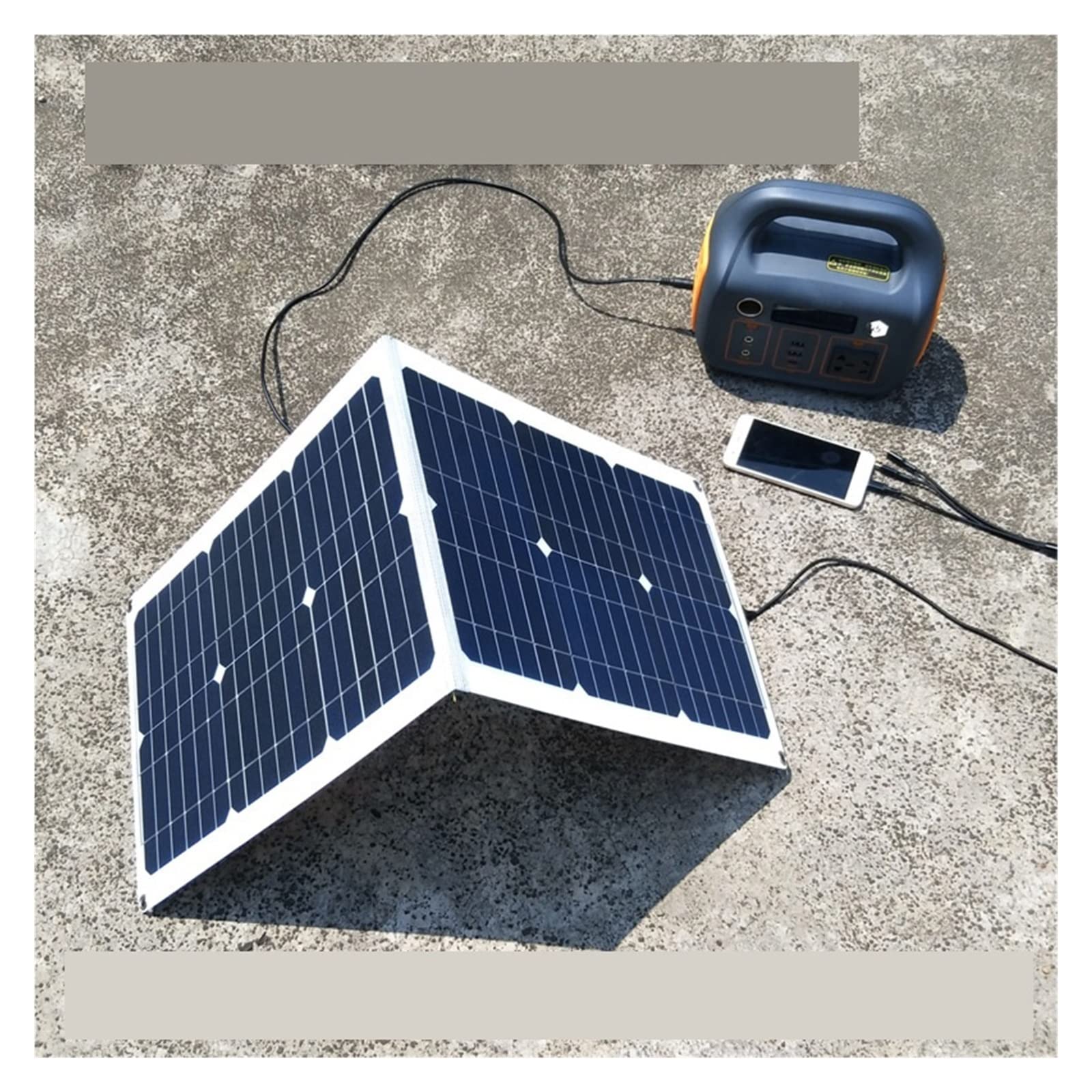 Pannello Solare Caricatore Solare da 50 W Borsa Pieghevole Modulo Fotovoltaico Portatile Cellulare Ricarica Rapida Solare Ricarica Dell'alimentatore Esterno