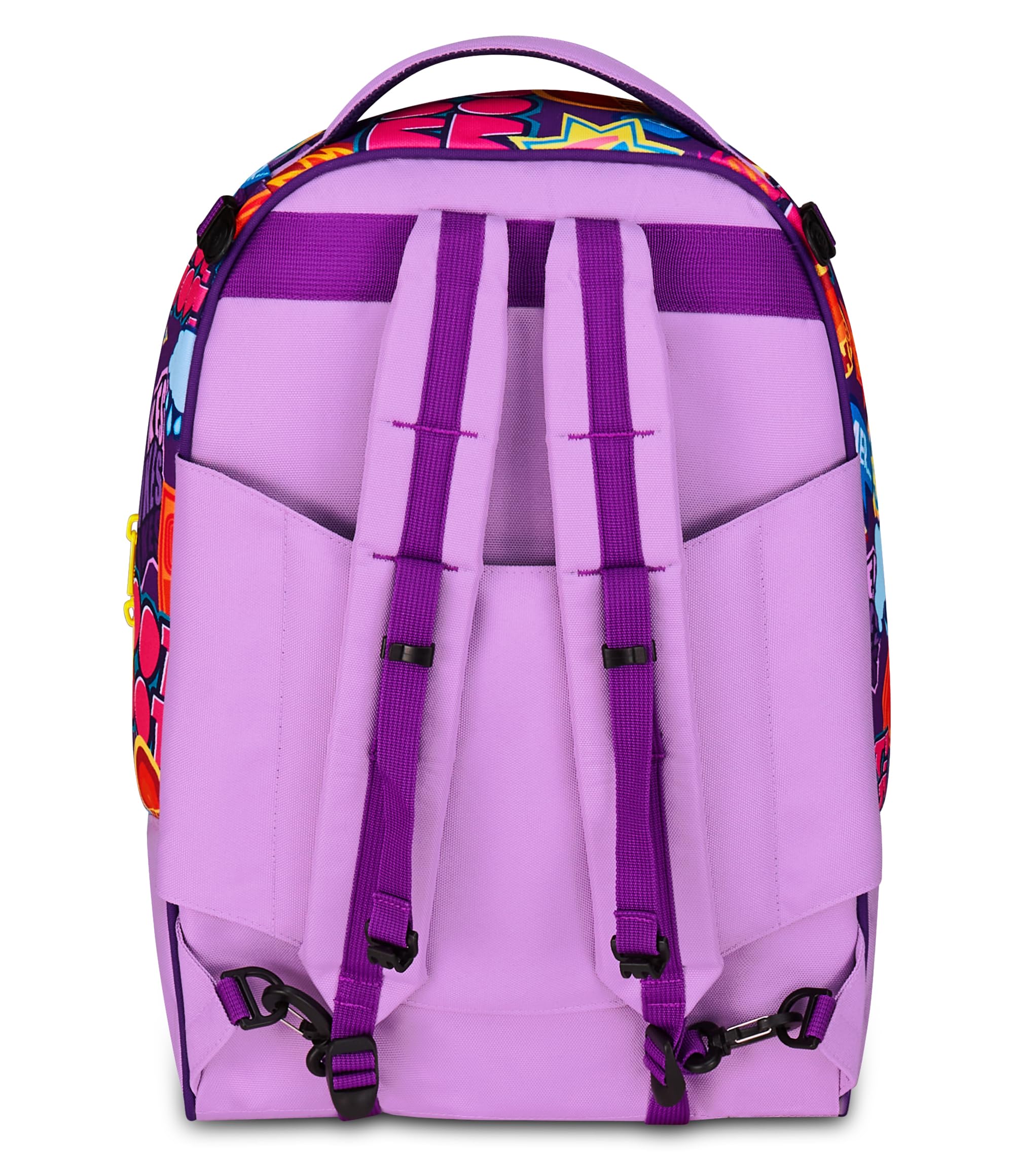 Seven Inside Out 2 Trolley Scuola Jack 3 Ruote, Viola, 3 in 1, Zaino Triplo Uso con Carrello Sganciabile, 33 L, Scuola Elementare, Bambina