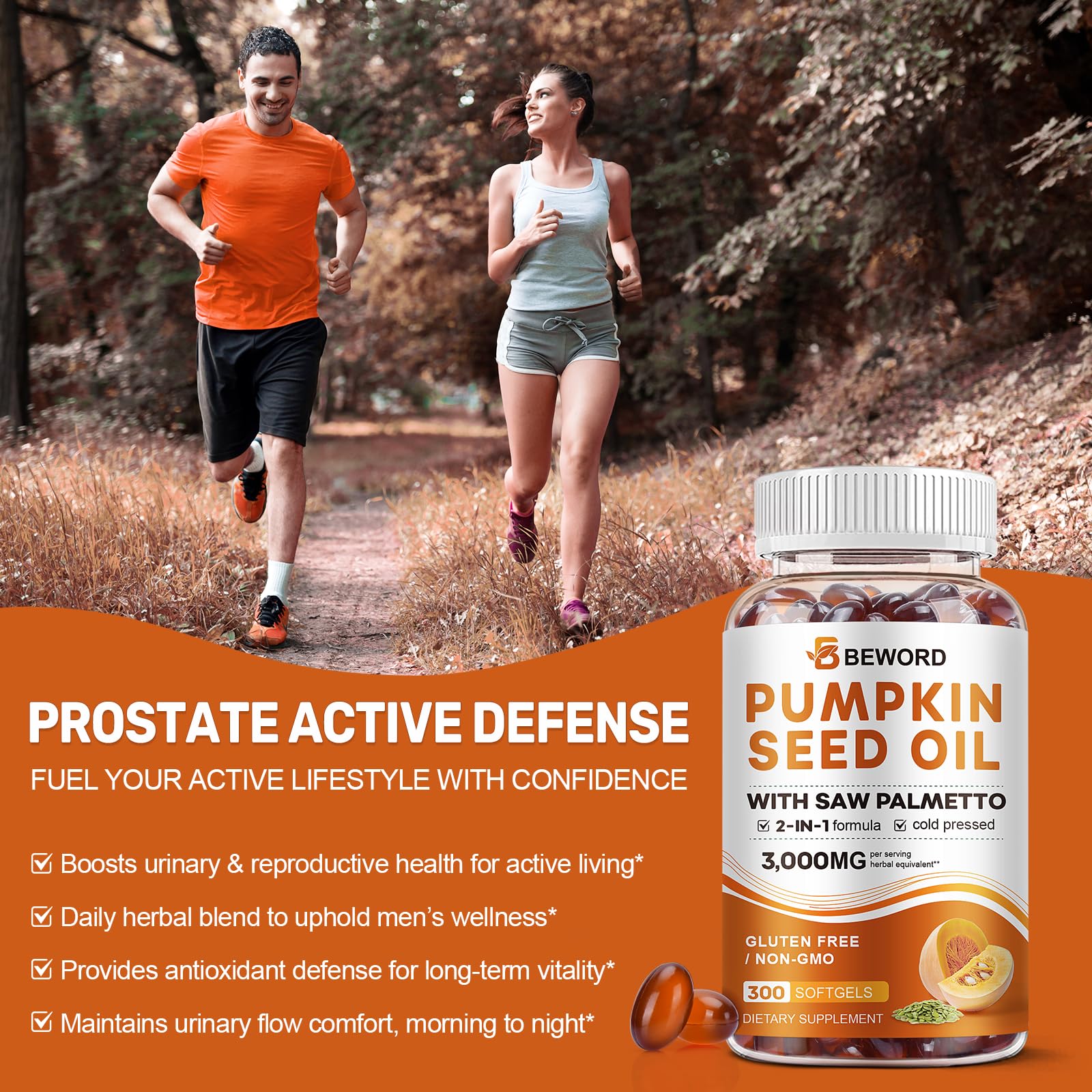Pumpkin Seed Oil with Saw Palmetto, 3000mg/serving, Cold Pressed — Amazon image 5