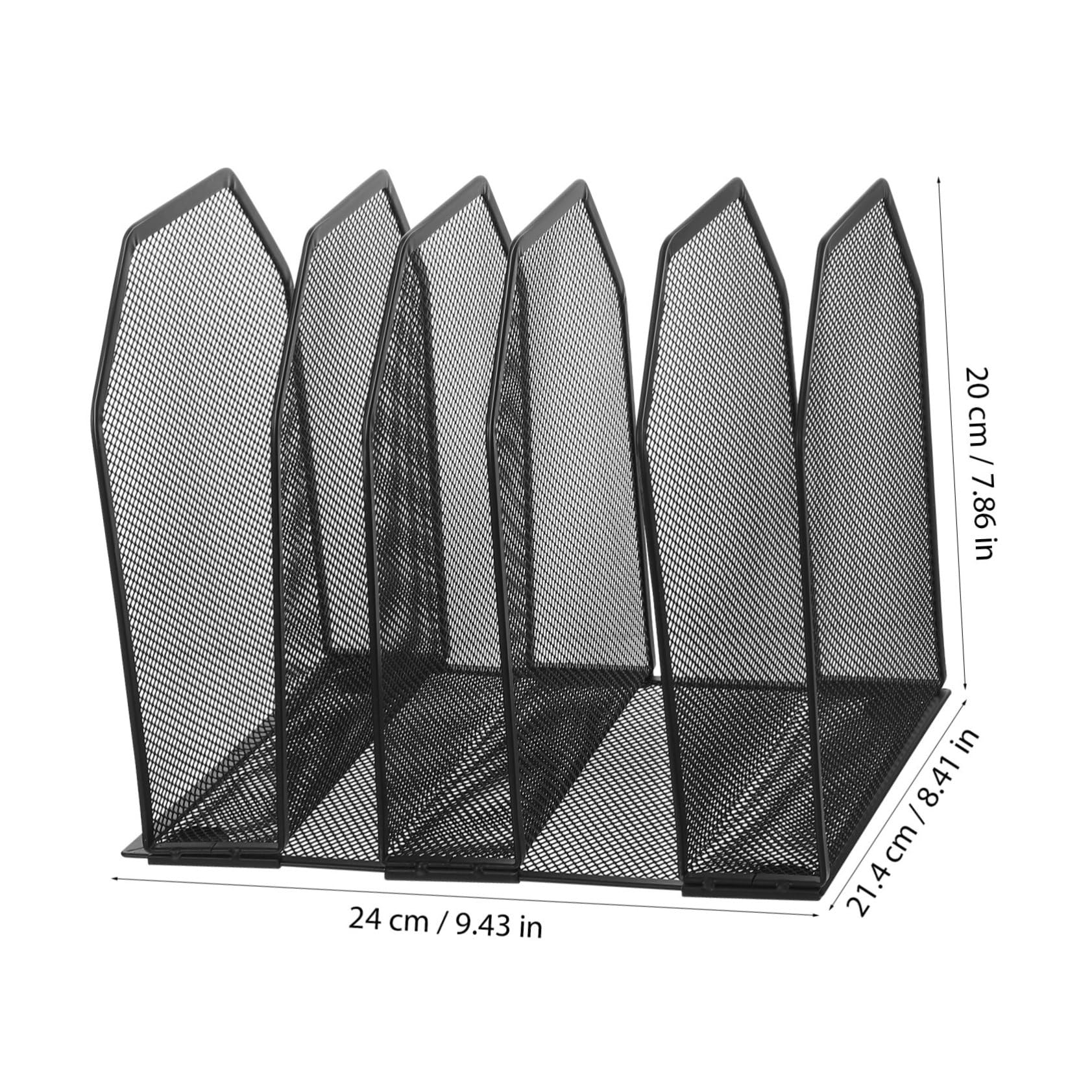 Operitacx Support de Fichiers Maille Amovible à Sections Trieur de Courrier Vertical pour Bureau Maison et Salle de Classe