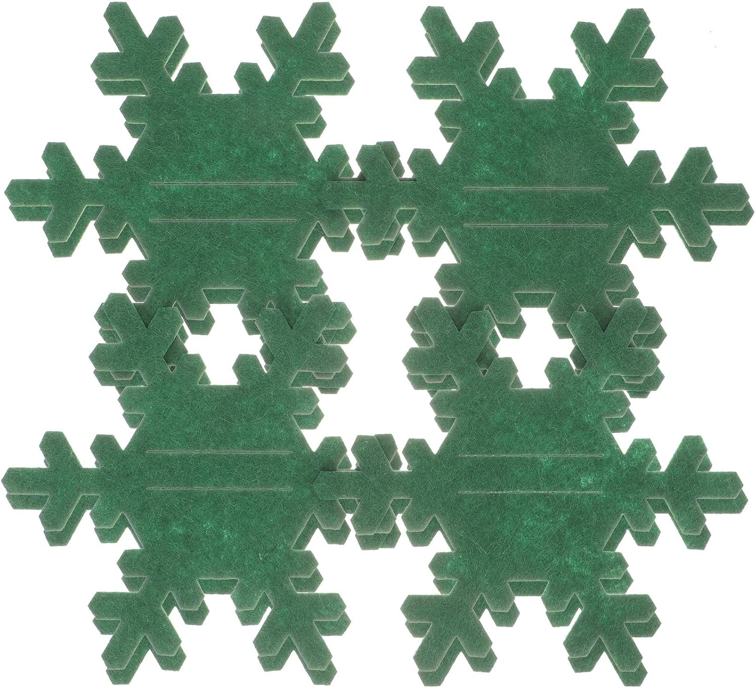 8pcs Christmas Cutlery Bag Felt Green for Dinner