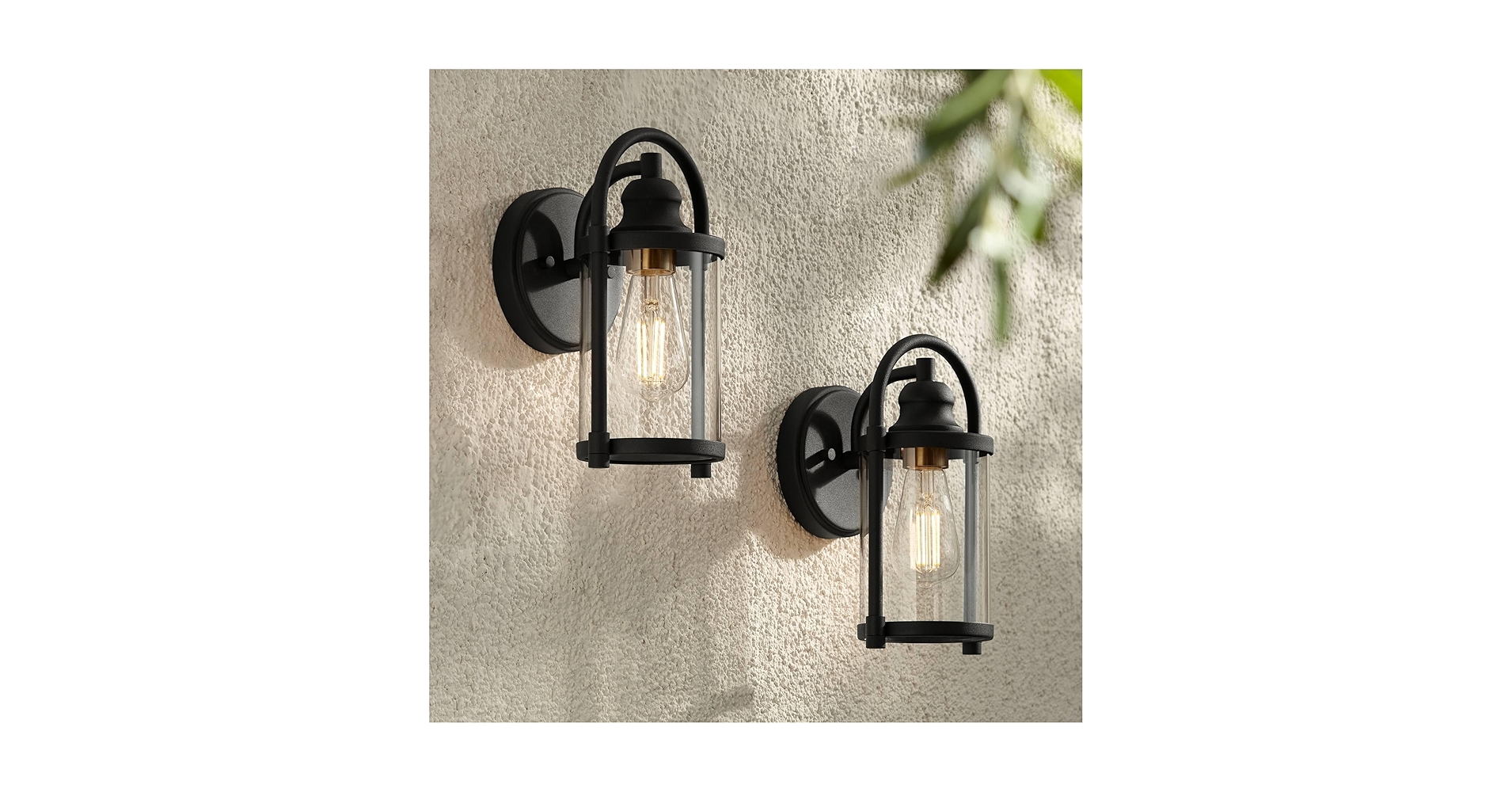 John Timberland Avani Modern Outdoor Lantern Wall Light