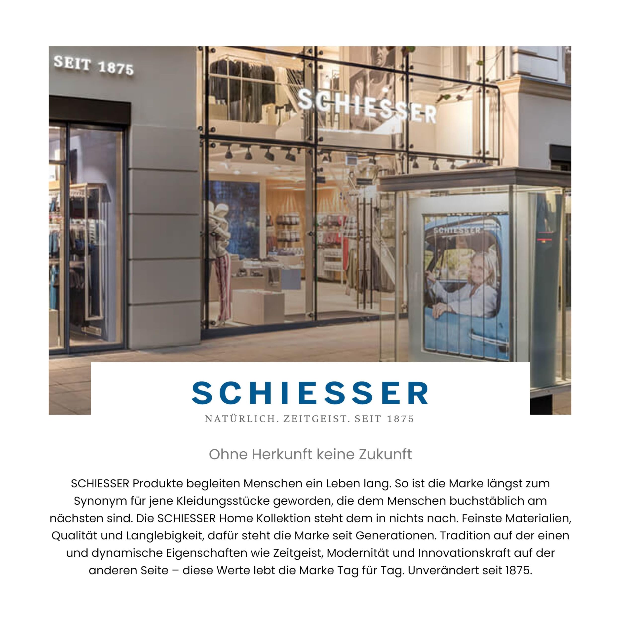 Schiesser Spannbettlaken Finni - Feinbiber - 180 x 200 cm - Dunkelgrau
