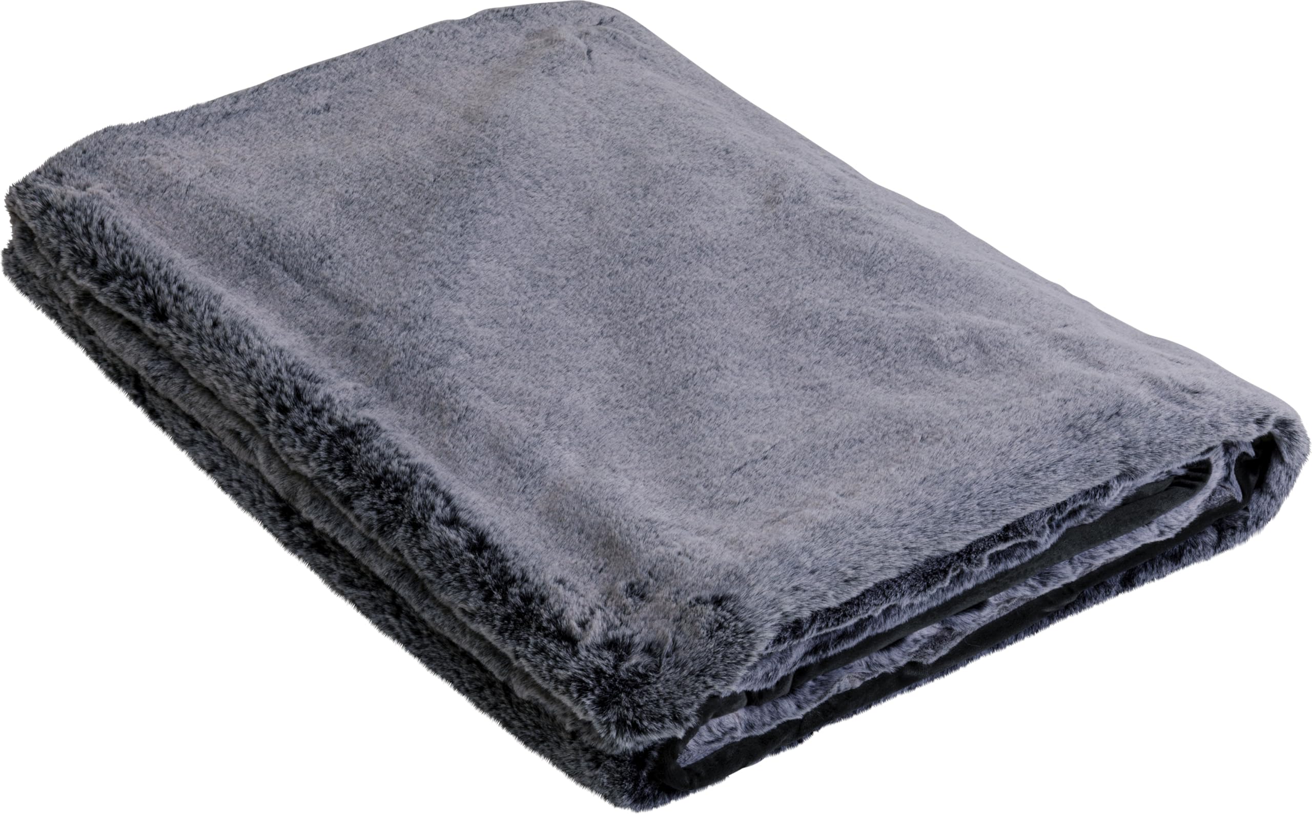 Kare Design Decke Mika, Grau, Kuscheldecke, Groß, Wohnzimmer, Schlafzimmer, 150x200 cm