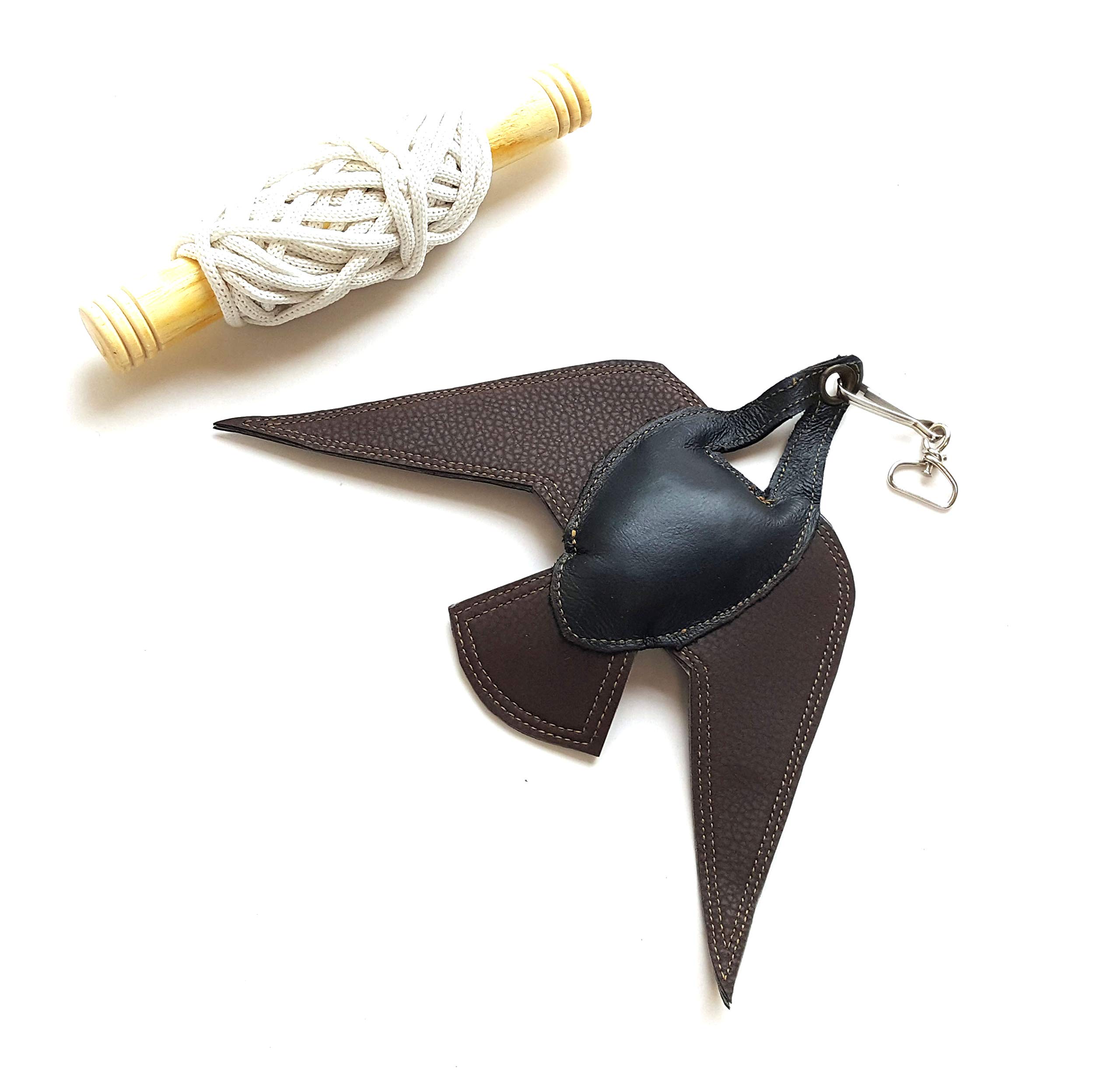 starlingukpk Quality Genuine Leather Falconry Lure/Bird Lure/Winged Swing Lure. (Large)