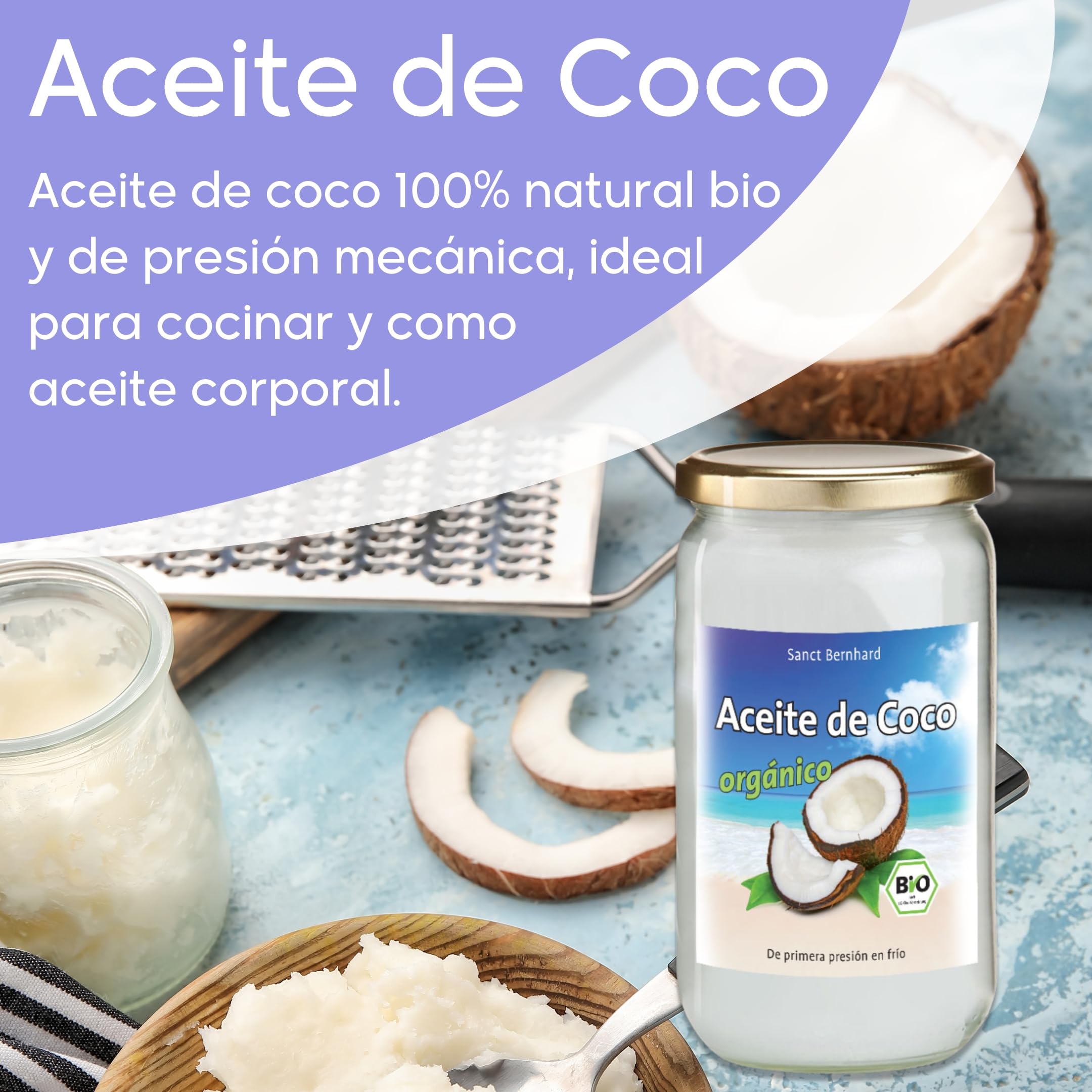 Aceite de Coco organico - Virgen extra - 1000ml