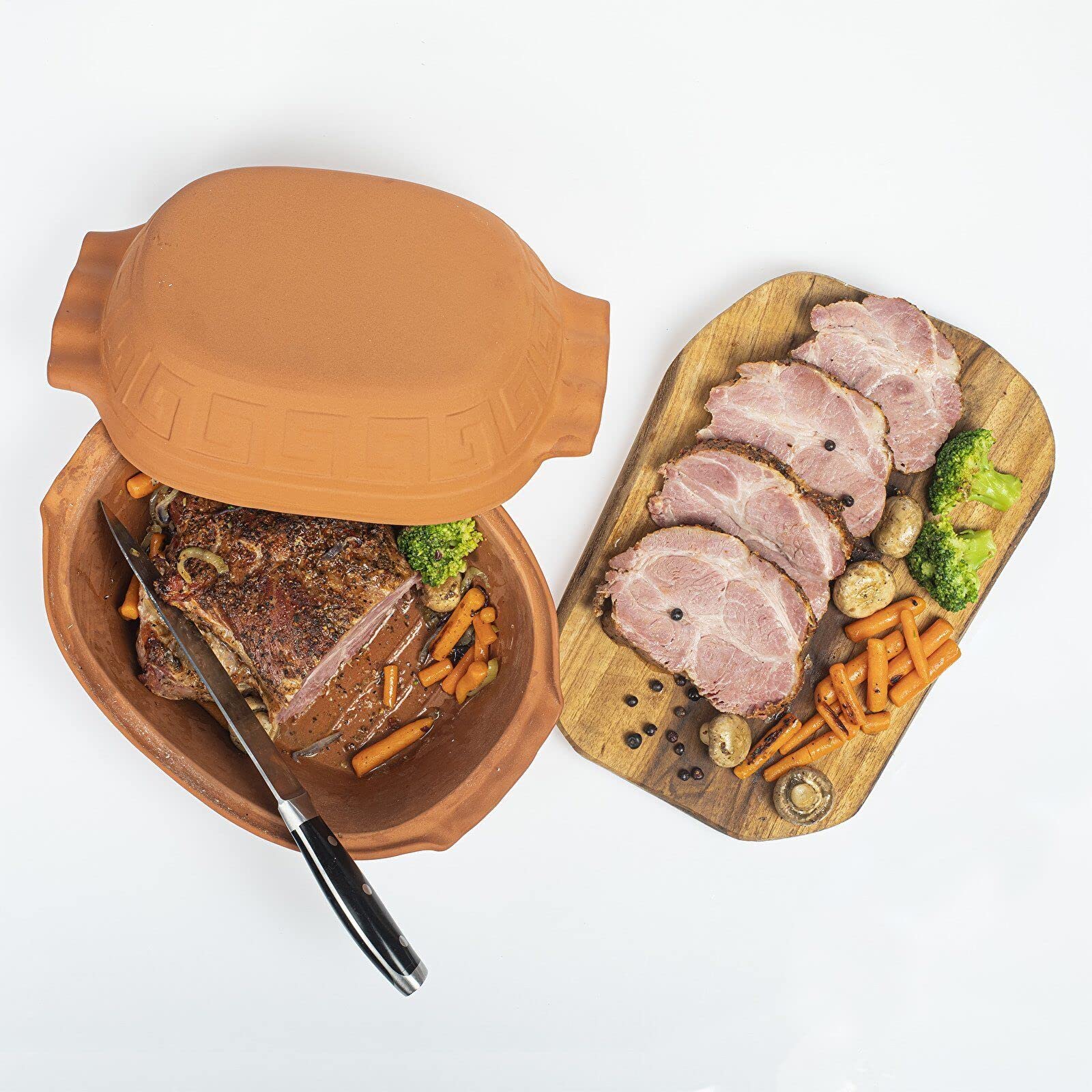 Plat de Cuisson en Argile 4L - Ustensiles de Cuisine en Argile