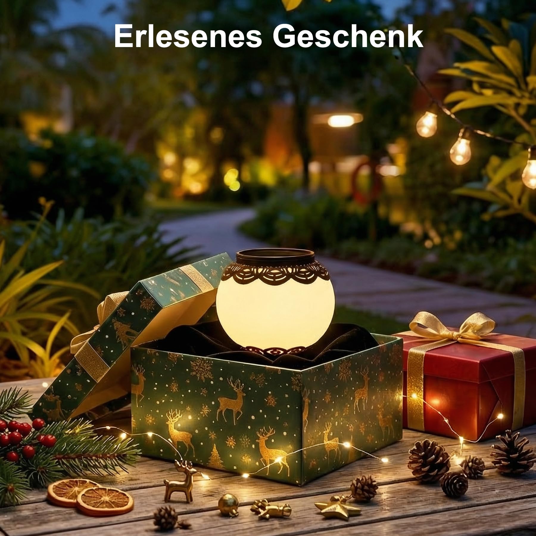 4 Stück Solarlampen für Außen Hängend mit Erdspieß, Solarlaterne für Außen Vintage, IP65 Wetterfest Solar Laterne Outdoor Warmweiß für Hof Rasen Hinterhöfe Veranda Deko, Weihnachtsgeschenke Frauen