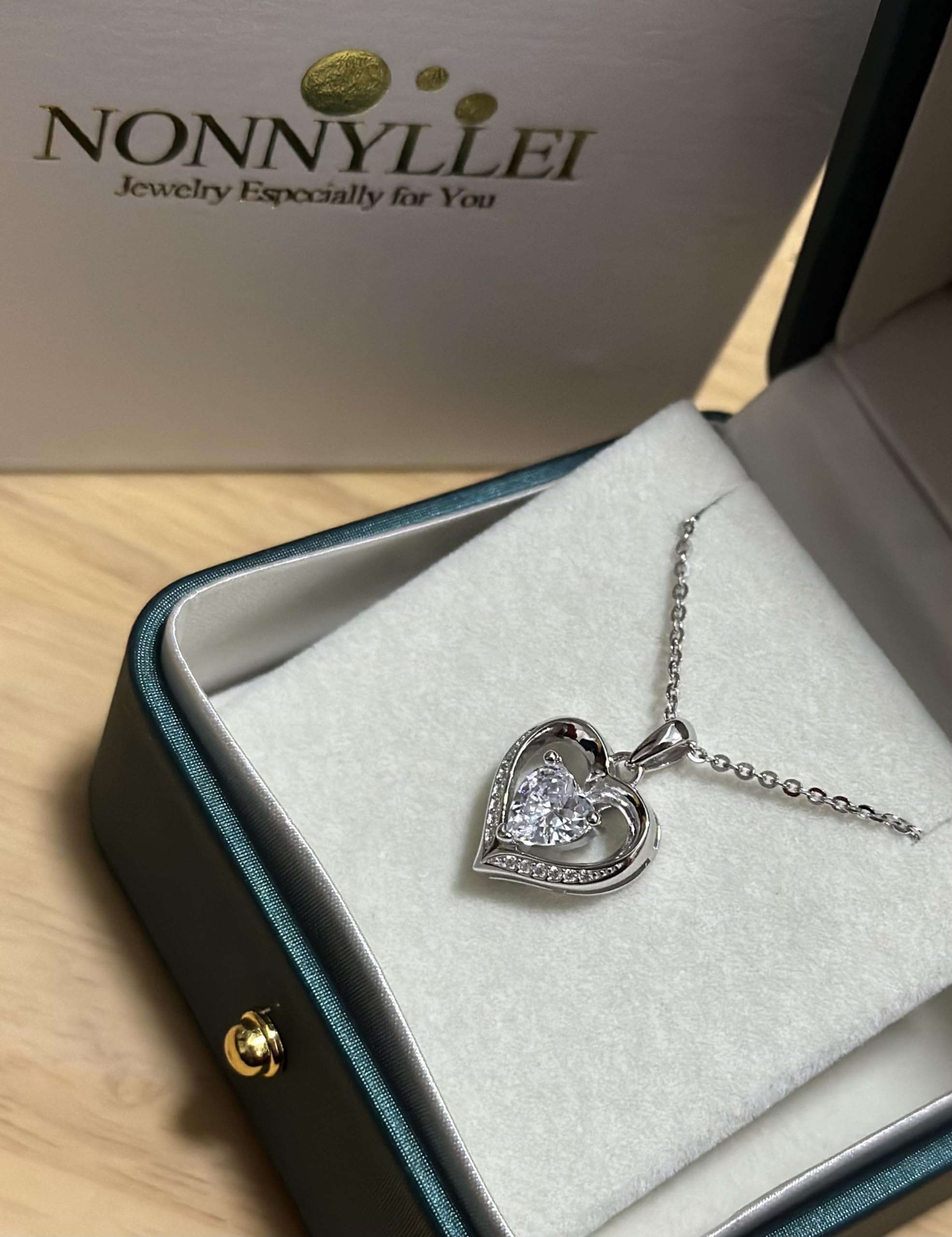 Collana da donna, collana a cuore, gioielli, ciondolo a forma di cuore, Natale, festa della mamma, regalo per mamma, San Valentino, anniversario, matrimonio, compleanno, donna, fidanzata