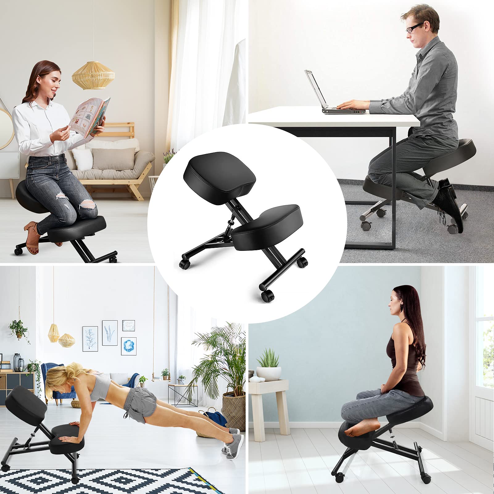Buy Himimi Kneeling Chair Ergonomic Adjustable Office Stool Knee