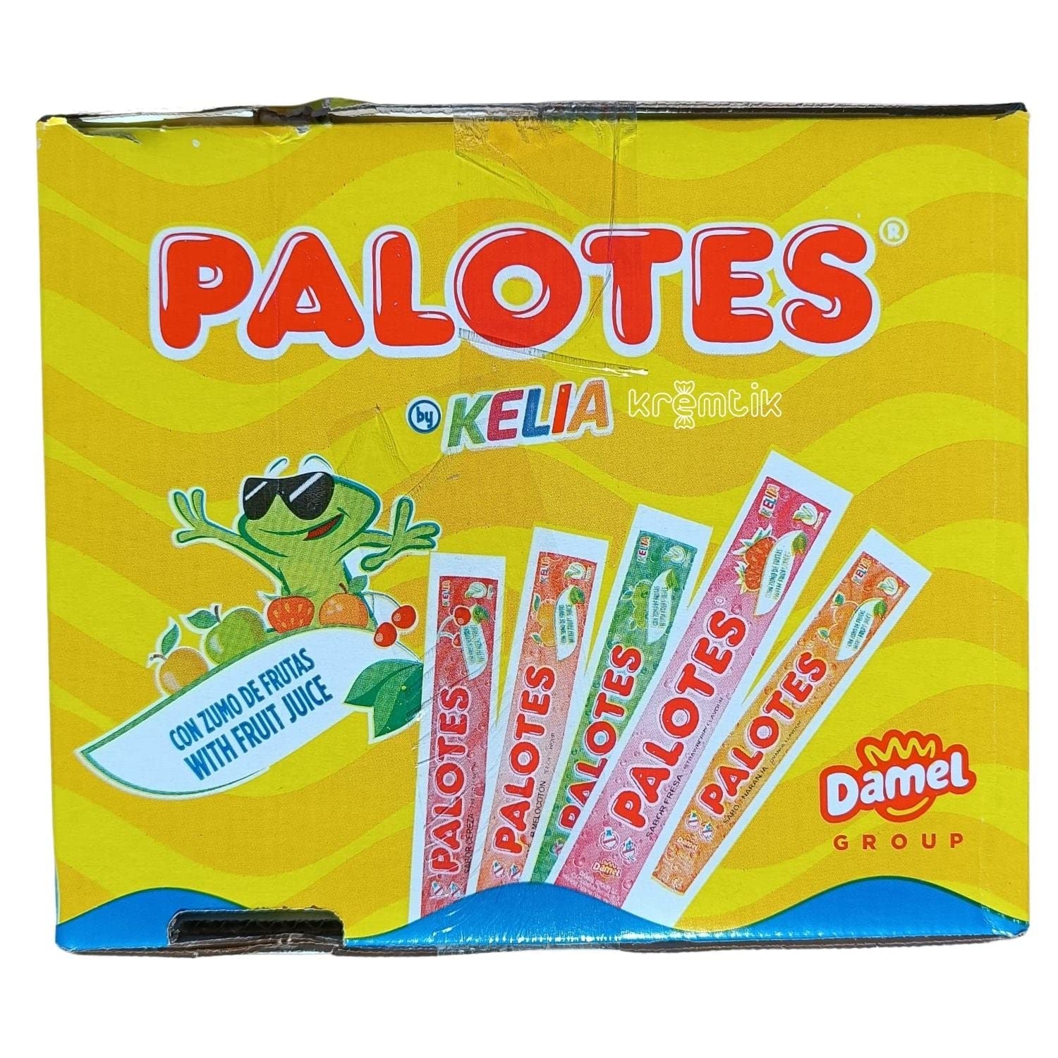 KREMTIK Palotes Kelia - Polo Flash Para Congelar En Casa 180 Unidades de 45ml Apto para Veganos Sabores: Cereza, Naranja, Fresa, Melocotón y Manzana