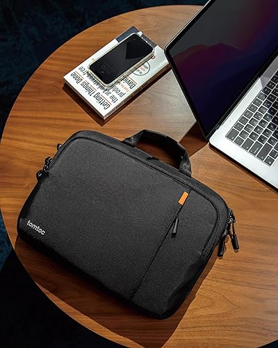 Miniatura 8 de tomtoc Funda protectora delgada 360 para laptop con correa para el hombro para Acer Dell HP ASUS ASUS Lenovo Samsung portátil Chromebook, repelente