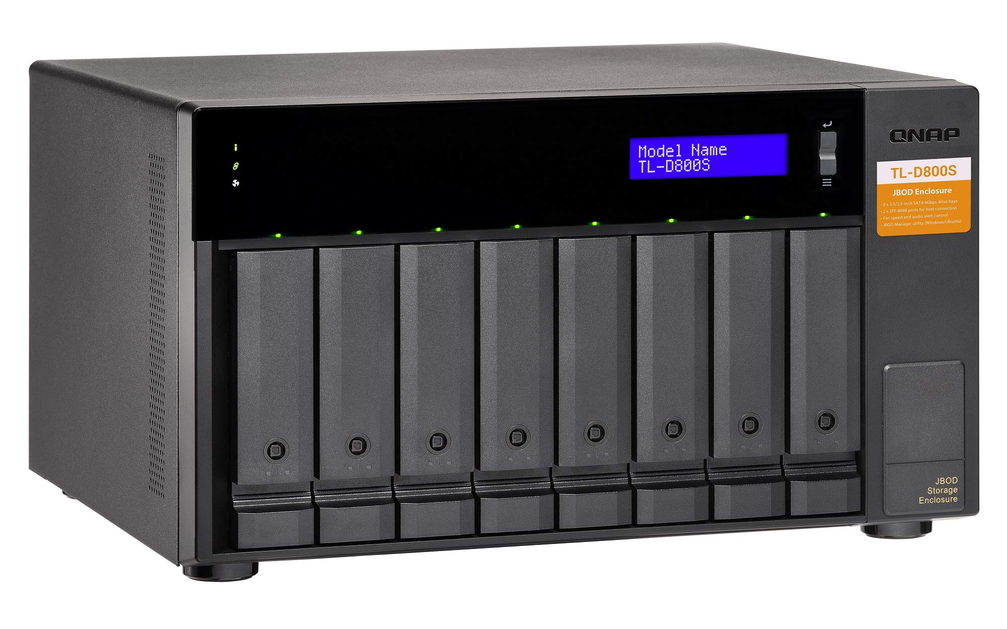 Qnap TL-D800s - Array Di Dischi Rigidi - 8 Alloggiamenti (satA-600)