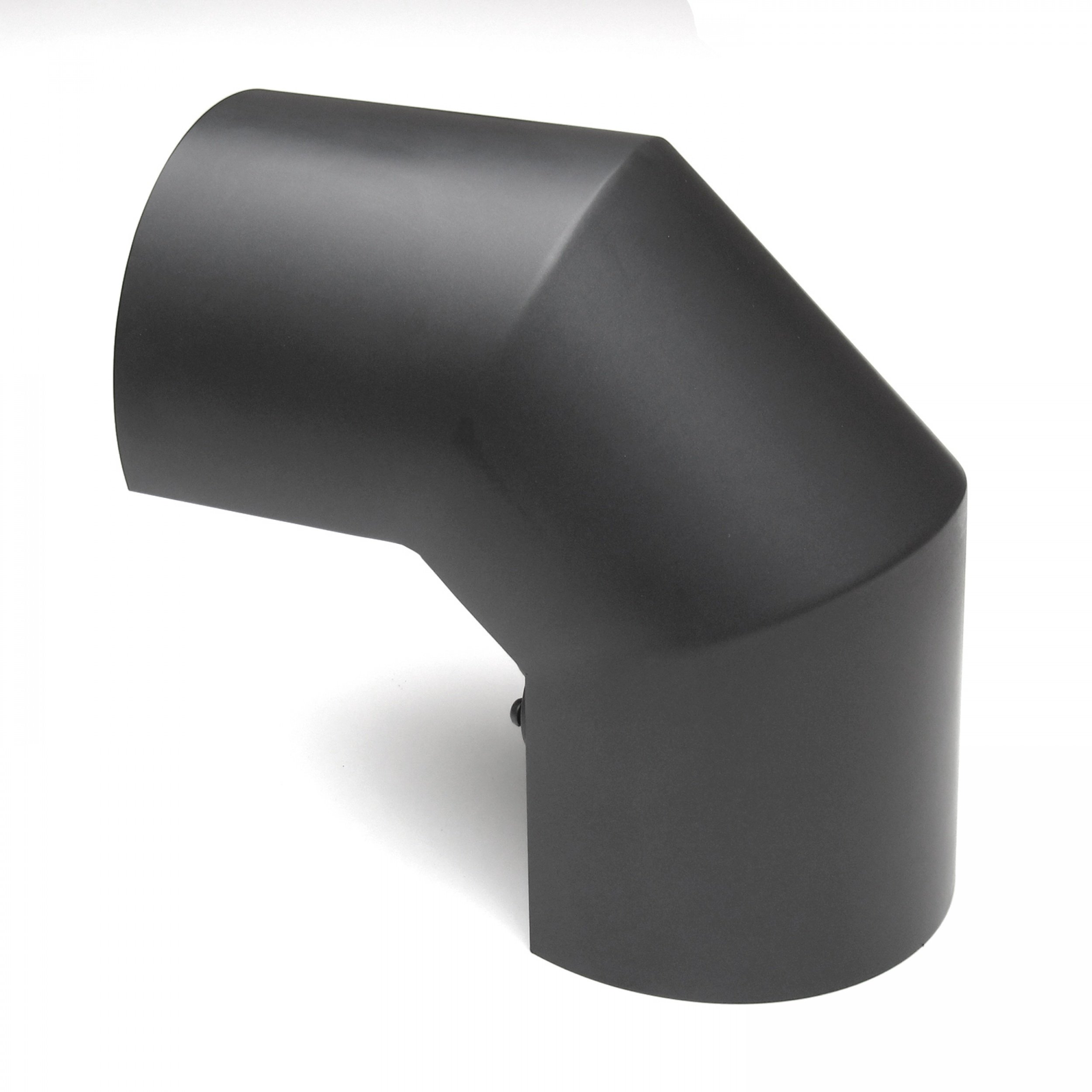 raik Thermoschild für 90° Rauchrohrbogen 150 mm Durchmesser schwarz Stahl 2 mm, Senotherm-beschichtet, Hitzeschutz für Kamin- und Ofenrohre Made in EU