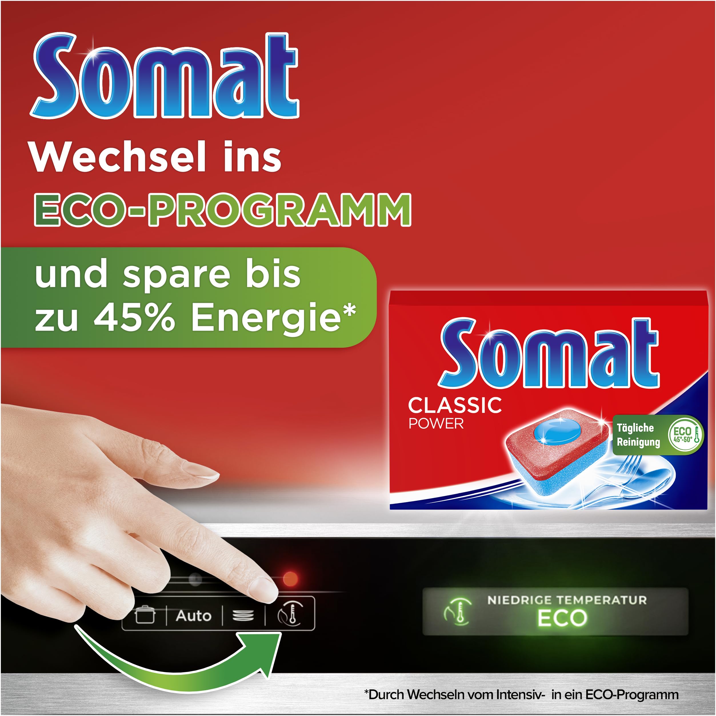 Somat Classic Power Spülmaschinen Tabs (172 Tabs), Geschirrspül Tabs mit Fettlösekraft für kraftvolle Reinigung, Spültabs für strahlend sauberes Geschirr sogar bei niedrigen Temperaturen