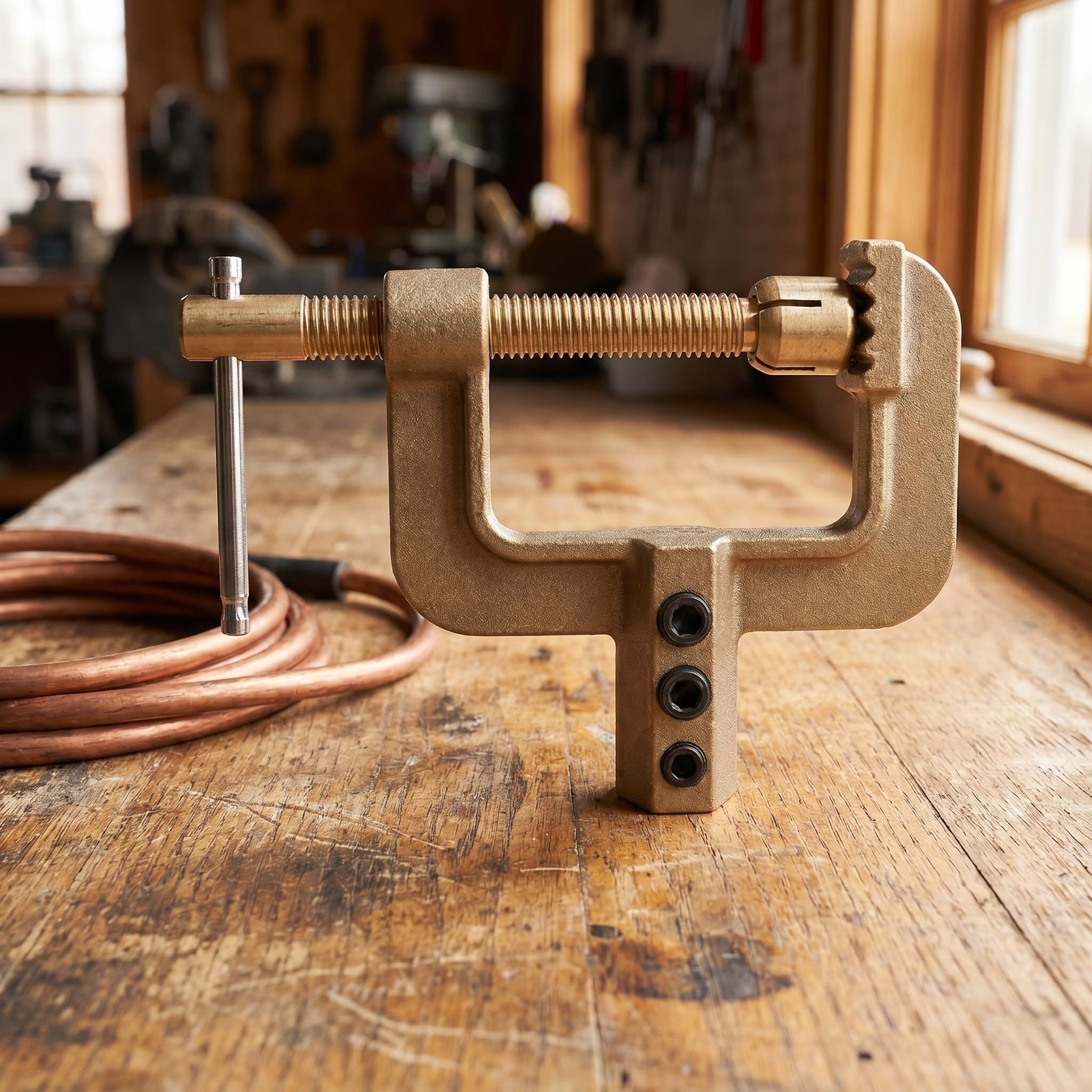 Morsetto di Terra per Saldatura G-shape a Vite in Ottone | Set 1 Pezzo, Clip di Messa a Terra Terminale a Crimpare, Corpo Molla Robusta e Contatto Ispessito
