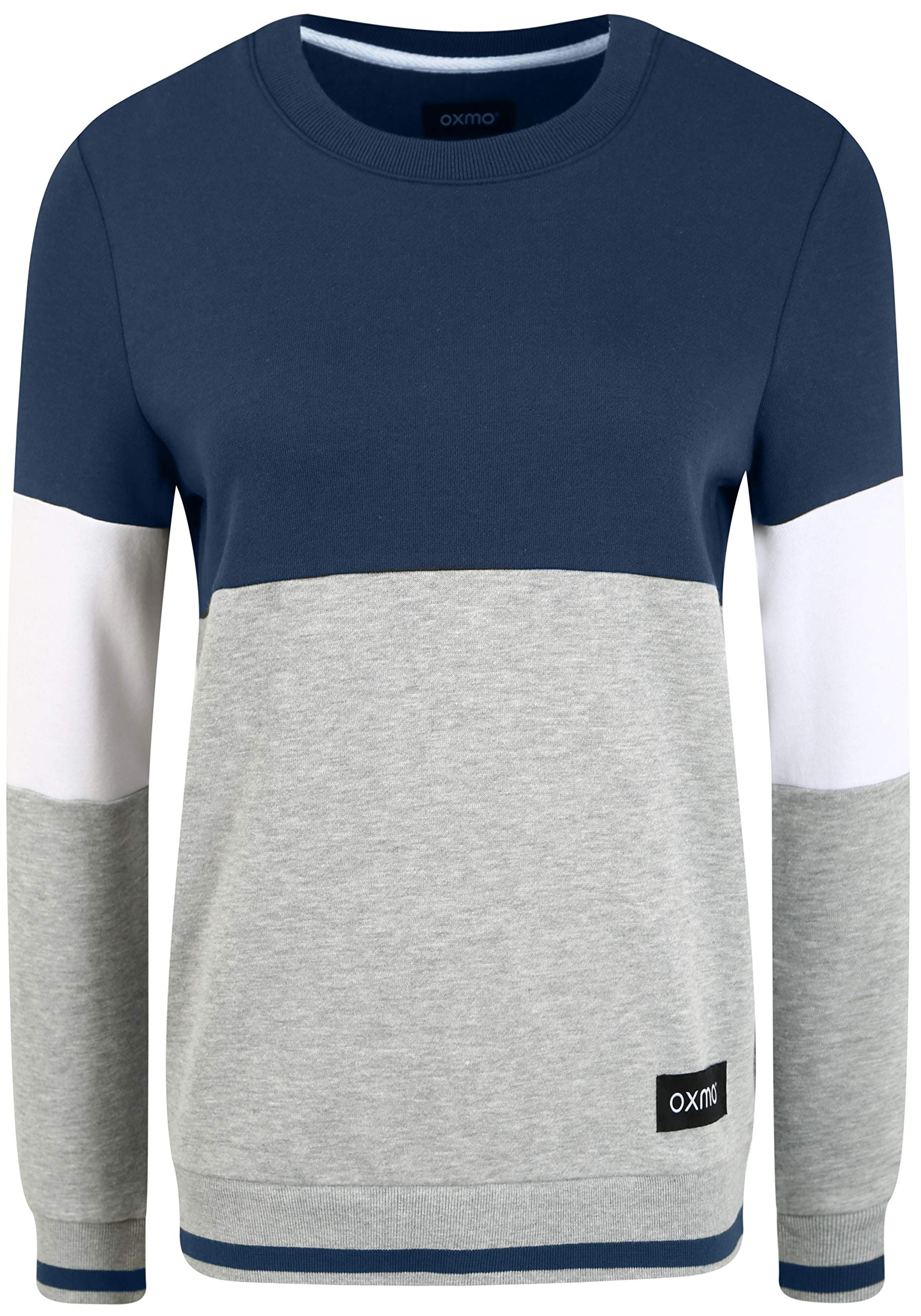 OXMO OXOmaya Damen Sweatshirt Pullover Sweater mit Rundhalsausschnitt