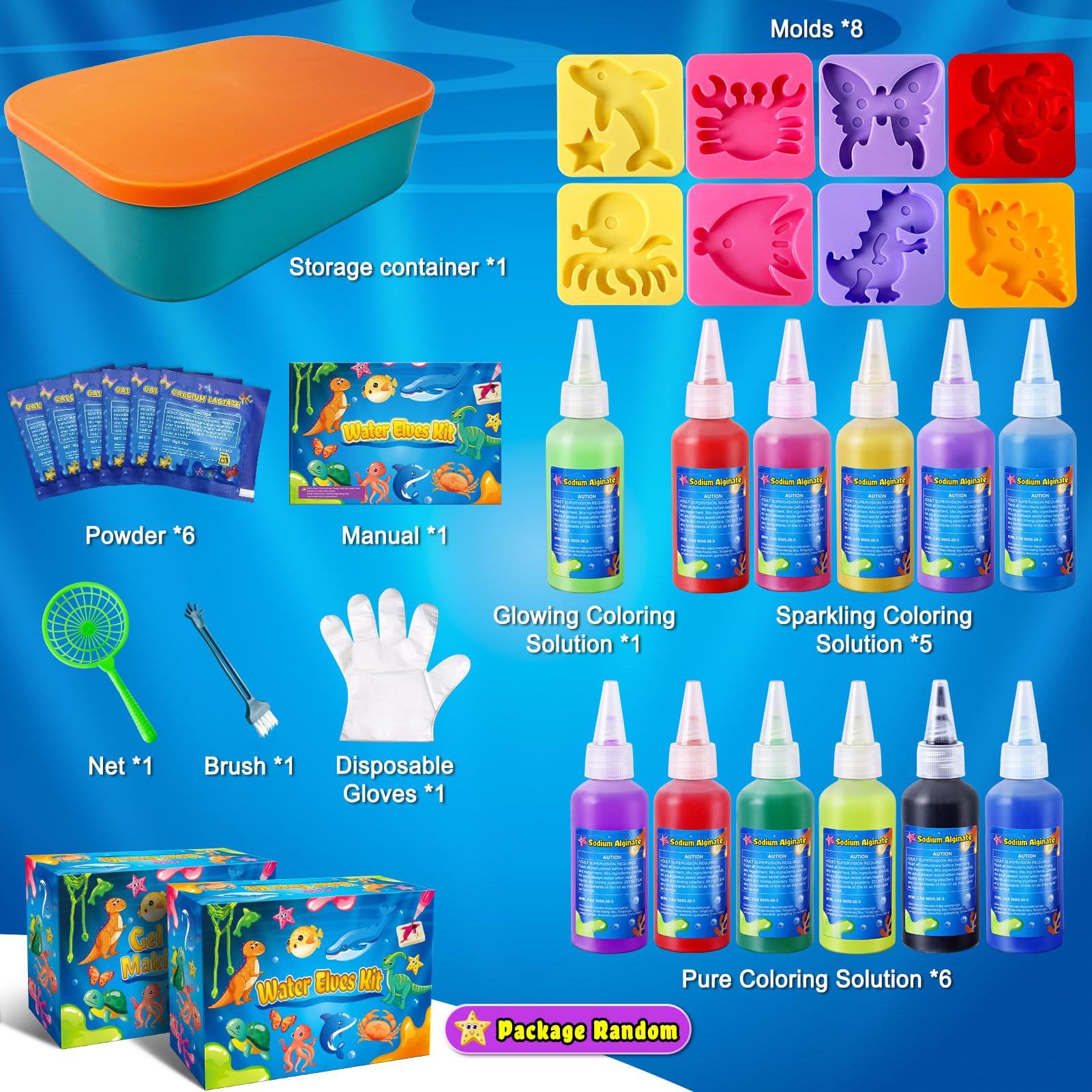 JOPSHEEN Magic Water Elf, 12 Colori Magico Acqua Fairy per Bambini, Attivita Creative Bambino, DIY Giocattolo Fatto a Mano per Ragazzi e Ragazze