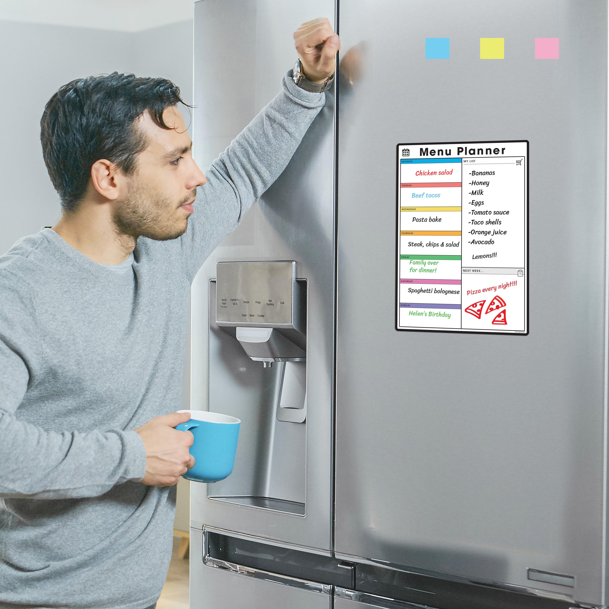 1pc A4 Rappel Réfrigérateur Tableau Blanc Magnétiq... – Grandado