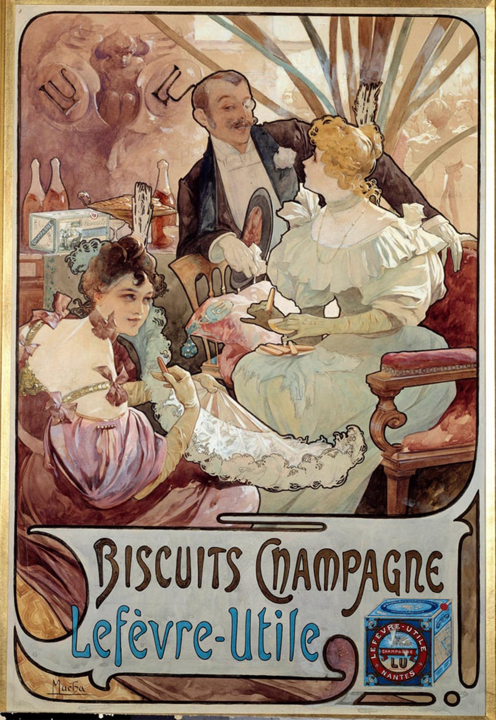 Lienzo de Alphonse Mucha de 60x90cm ideal para decoración elegante del hogar 5