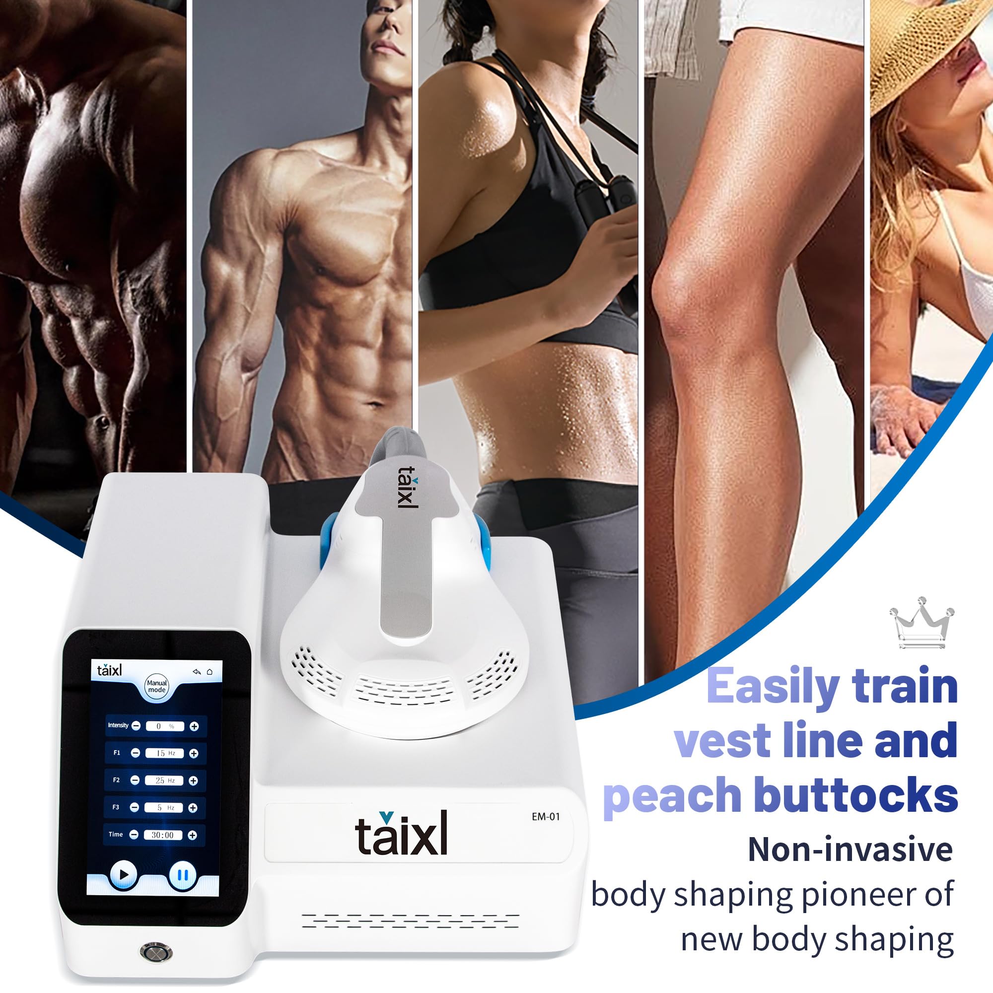 Máquina de Estimulación Muscular Electromagnética, Equipo Profesional de Escultura Corporal No Invasivo, Construcción Muscular y Reducción de Grasa, Pantalla Táctil, CE Certificado