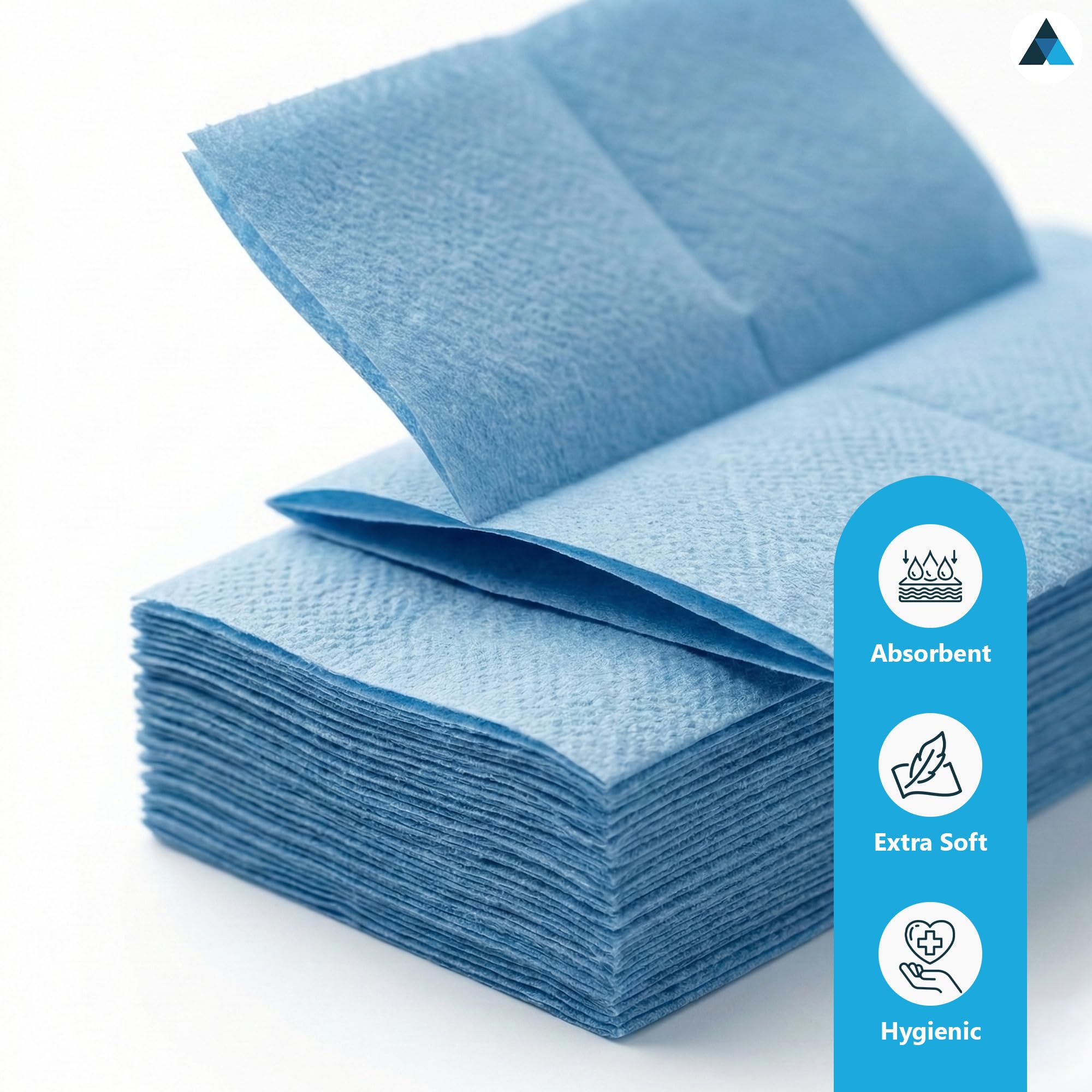 Asciugamani di carta blu piegati a Z 3000 fogli blu extra forti e super assorbenti 1 strato asciugamani di carta