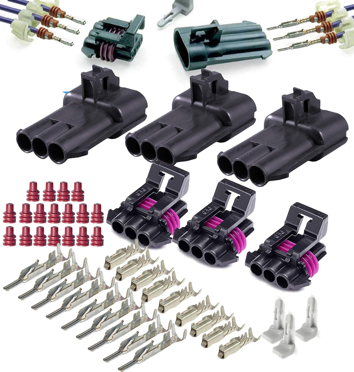 Delphi MetriPack 150 Series 3Way Connector w/16182022