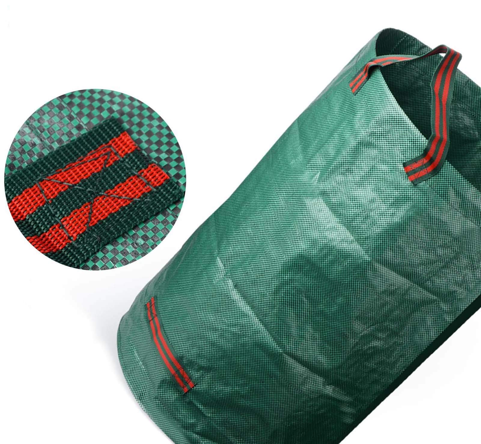 Sacchi per Rifiuti da Giardino 4Pack, Sacco da Giardino 270 Litri, Sacchi da Giardinaggio Professional, Sacco per Raccolta Foglie, Riutilizzabile