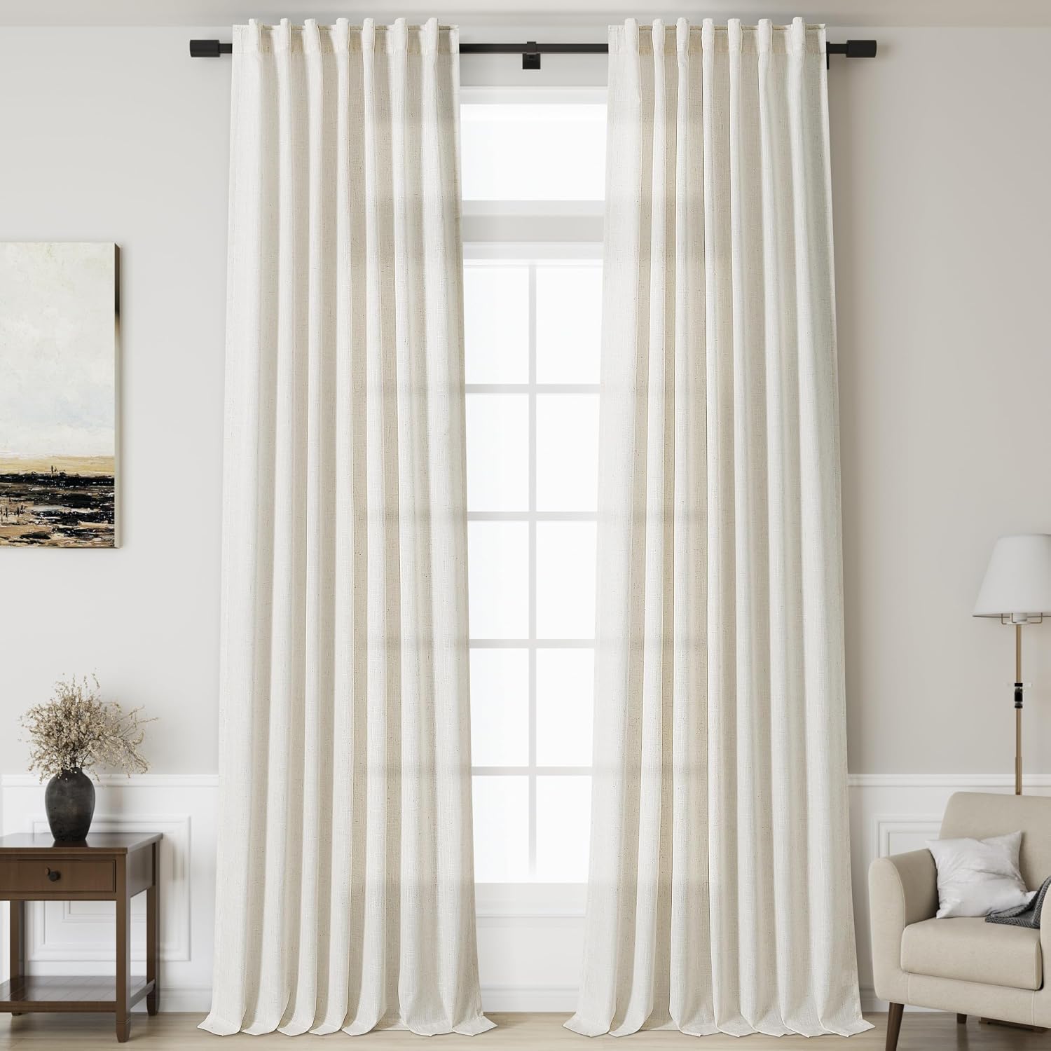 Amazon.com: Nanspring 144 Inch Long Curtains 2 Panels for Living Room