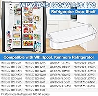 Vista 5 de UPGRADED WPW10451873 Refrigerator Door Bin Compatible With Whirlpool Kenmore Refrigerator Door Shelf Replacement W10451873, AP6021633, WRS571CIDM01
