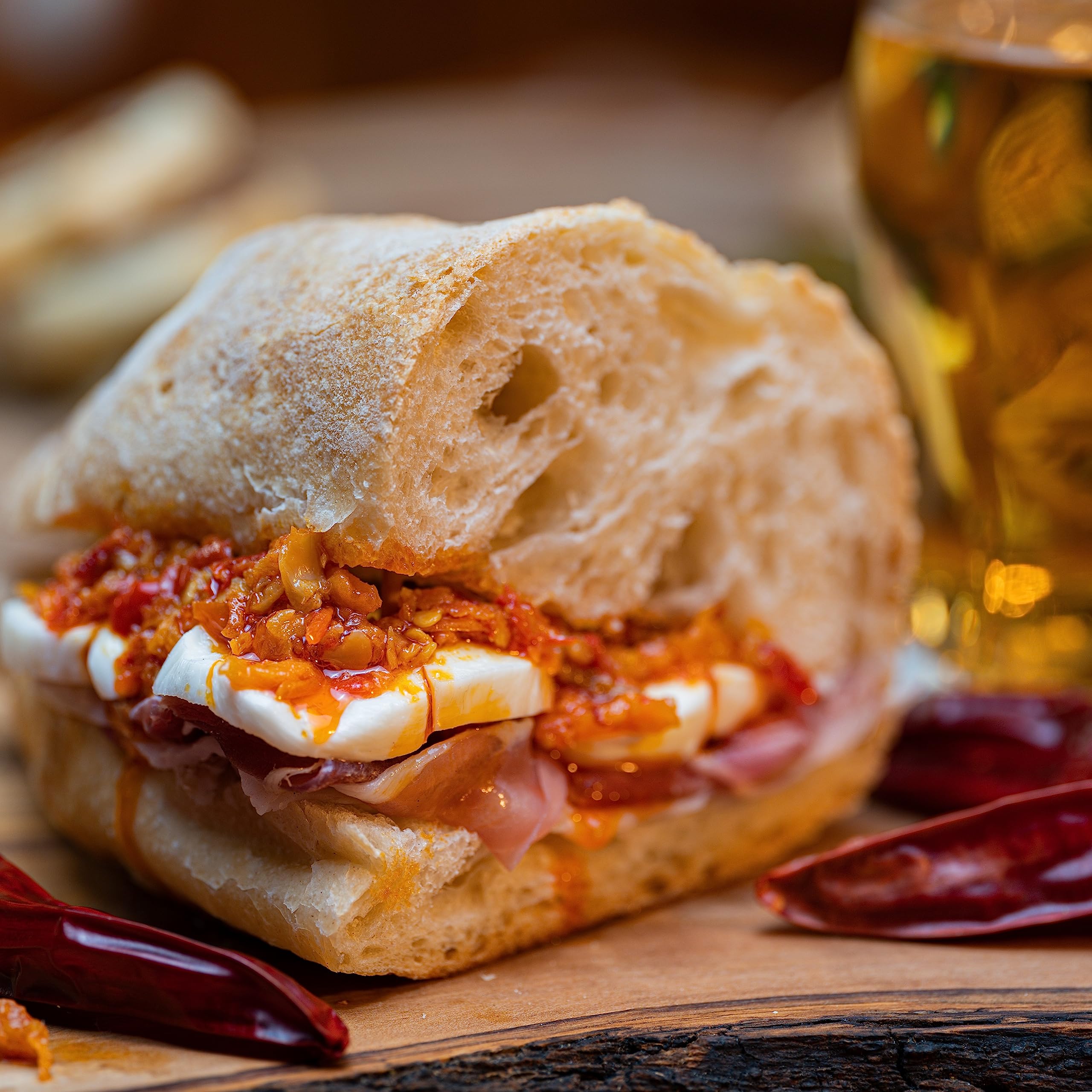 Box Calabrais: Guanciale Calabrais 400g et Nduja de Spilinga 250g - Charcuteries Artisanales Calabraises, Idéales pour Recettes Traditionnelles et Panier cadeau - Saveurs méditerranéennes