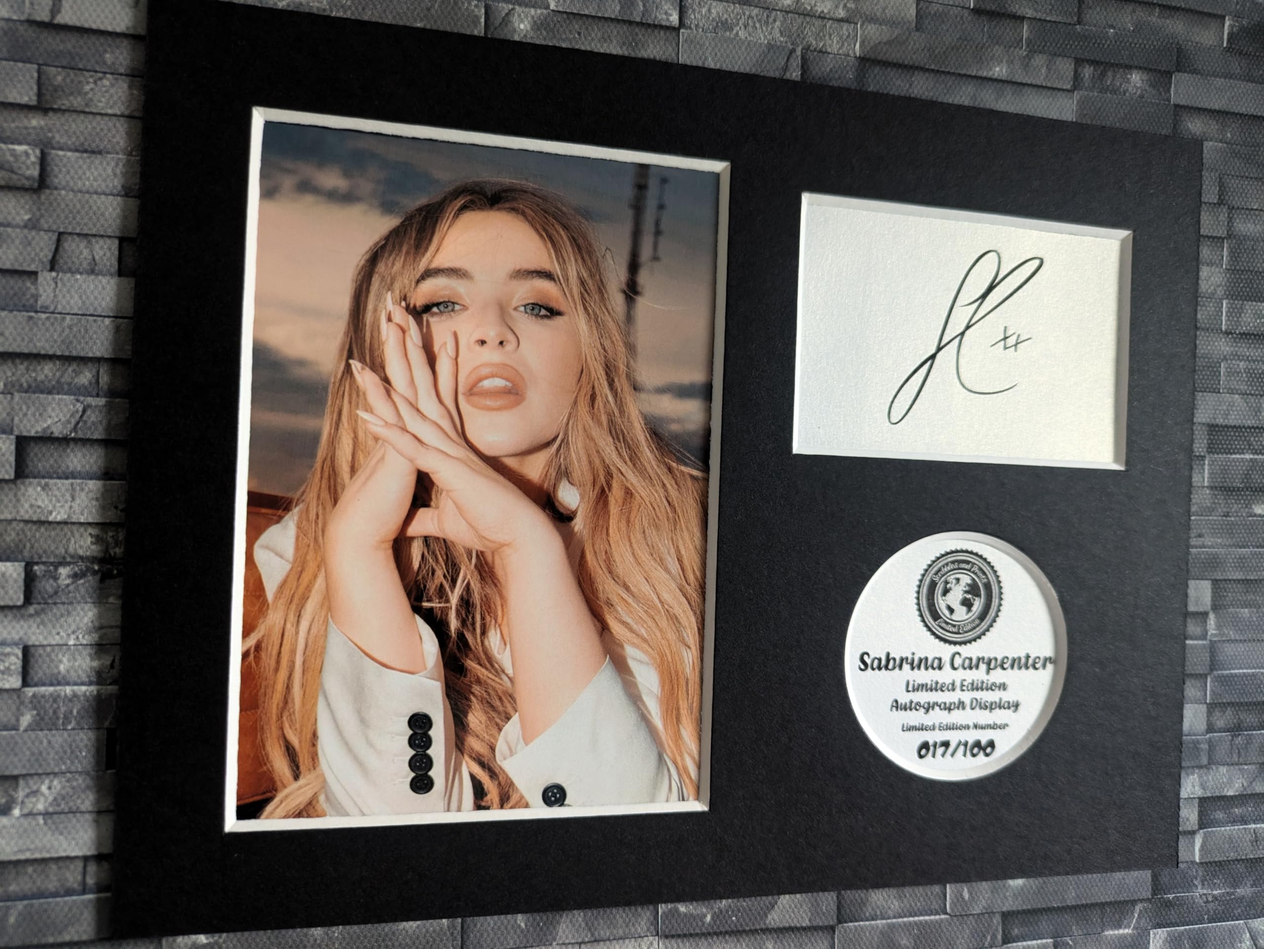 Havoc - Sabrina Carpenter Limited Edition Signed Autograph Display