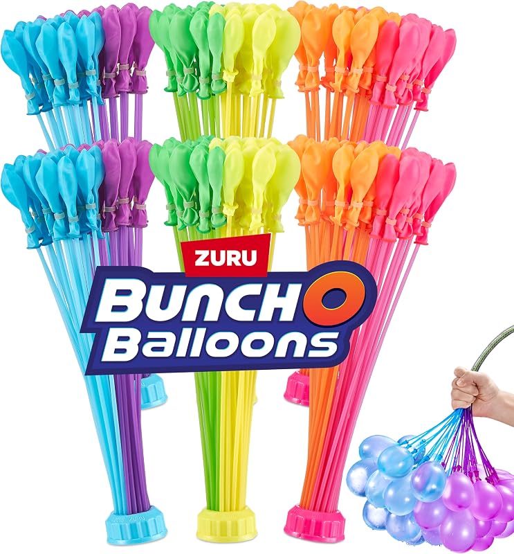 Tropical Party (6 Pack) by ZURU, 200+ Rapid-Filling Self-Sealing Tropical Colored Water Balloons for Outdoor Family, Friends, Children Summer Fun (6 Pack)